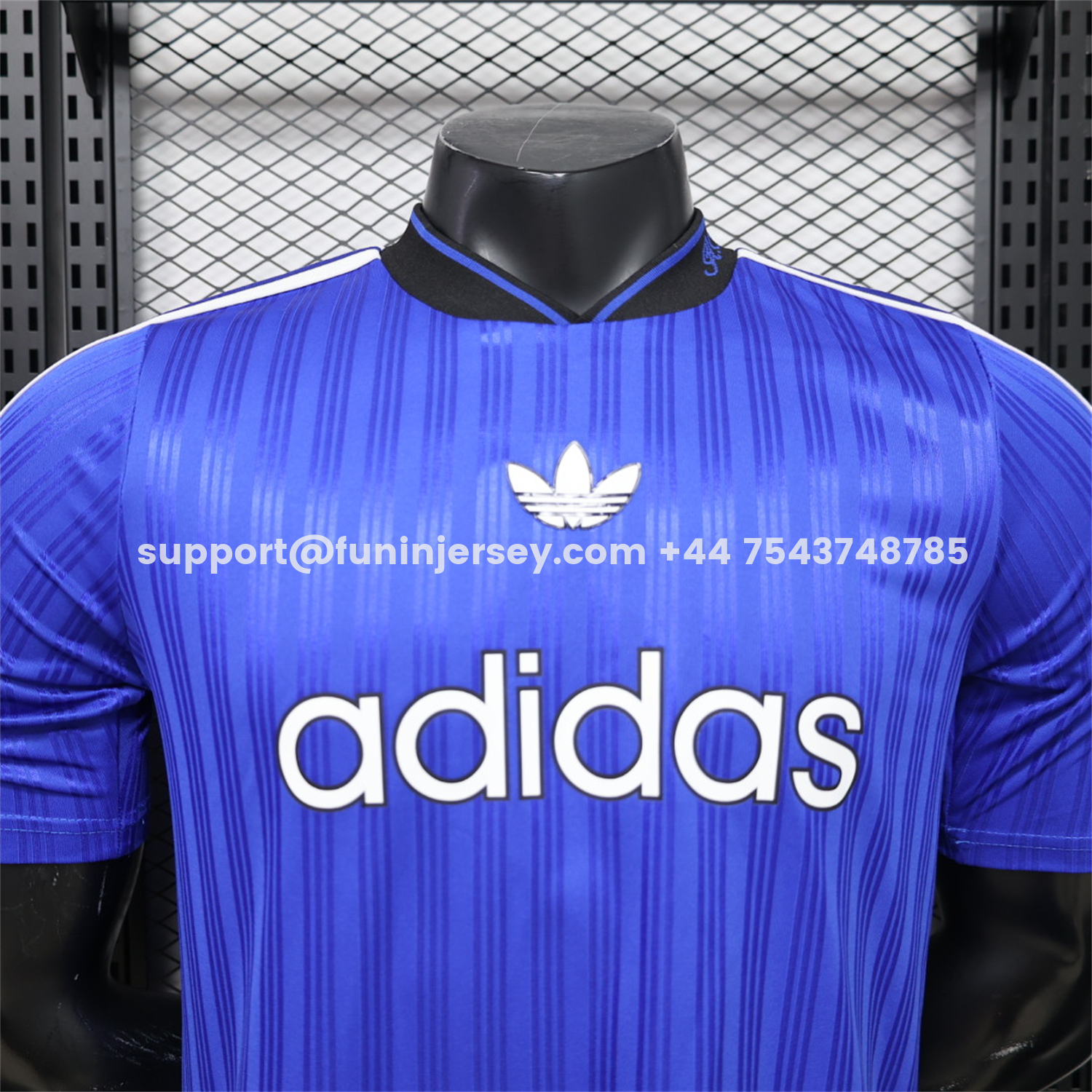 Funinjersey-Adidas 26-27 Terrace Icon Retro Casual Style Royal Blue Jersey - Player Version