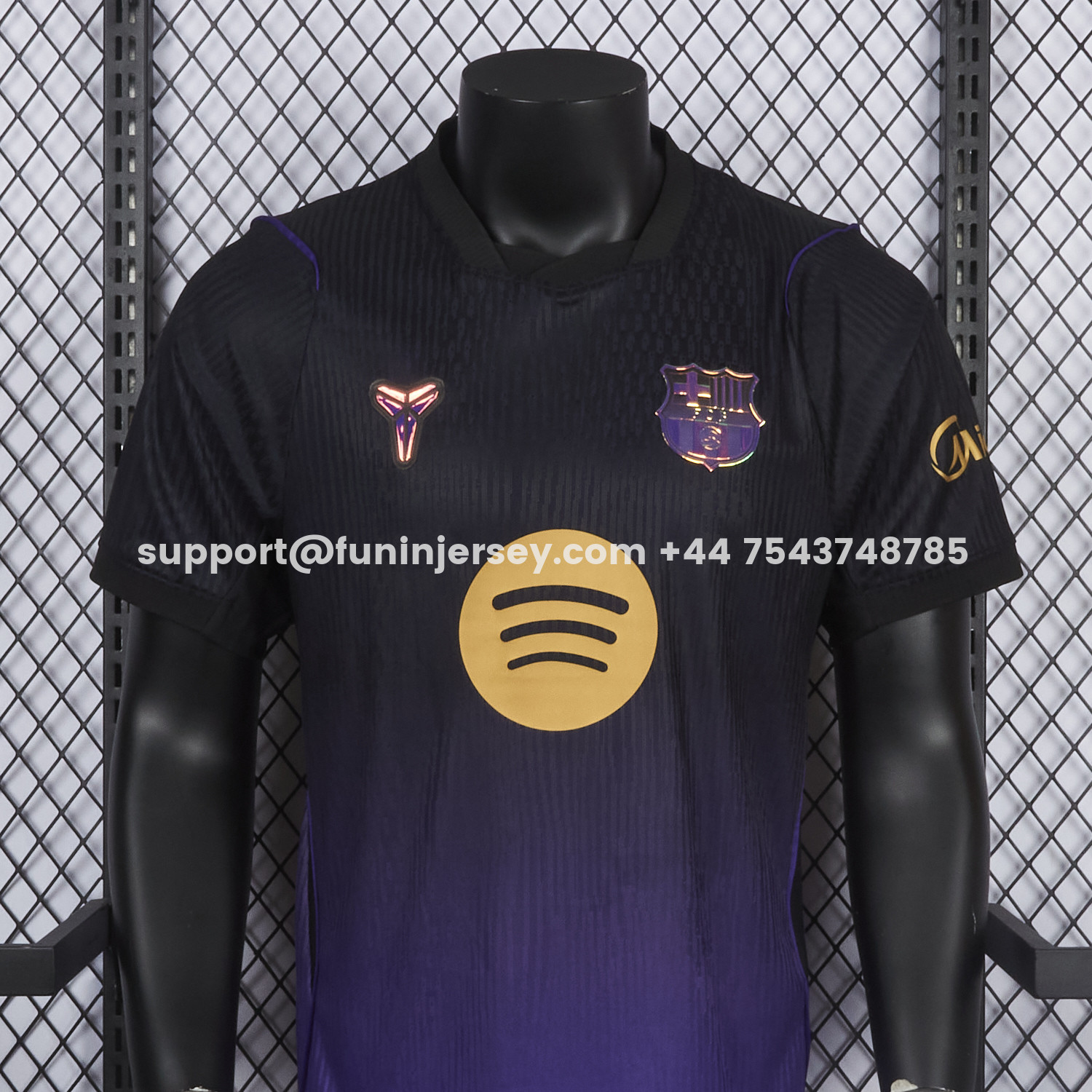 Funinjersey-Barcelona 26-27 Away Purple-Black Gradient Jersey - Player Version