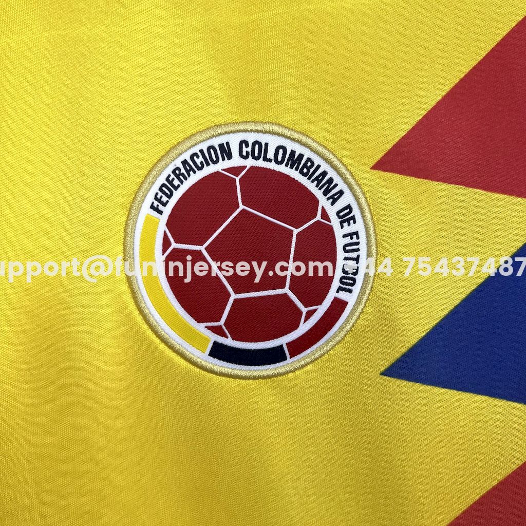 Funinjersey-Retro Colombia 1990 Home Stadium Jersey