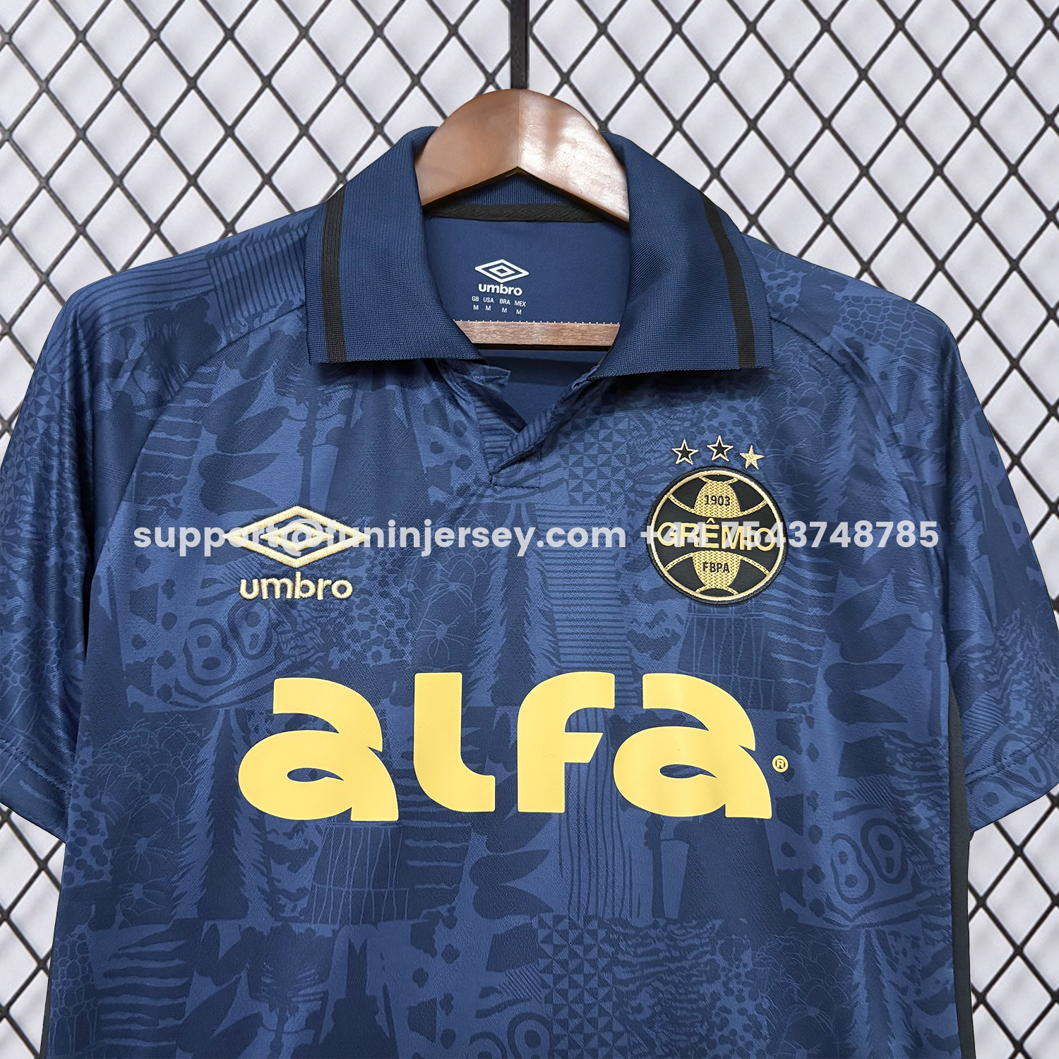 Funinjersey-Gremio 25-26 Third Dark Blue Jersey - Fans Version