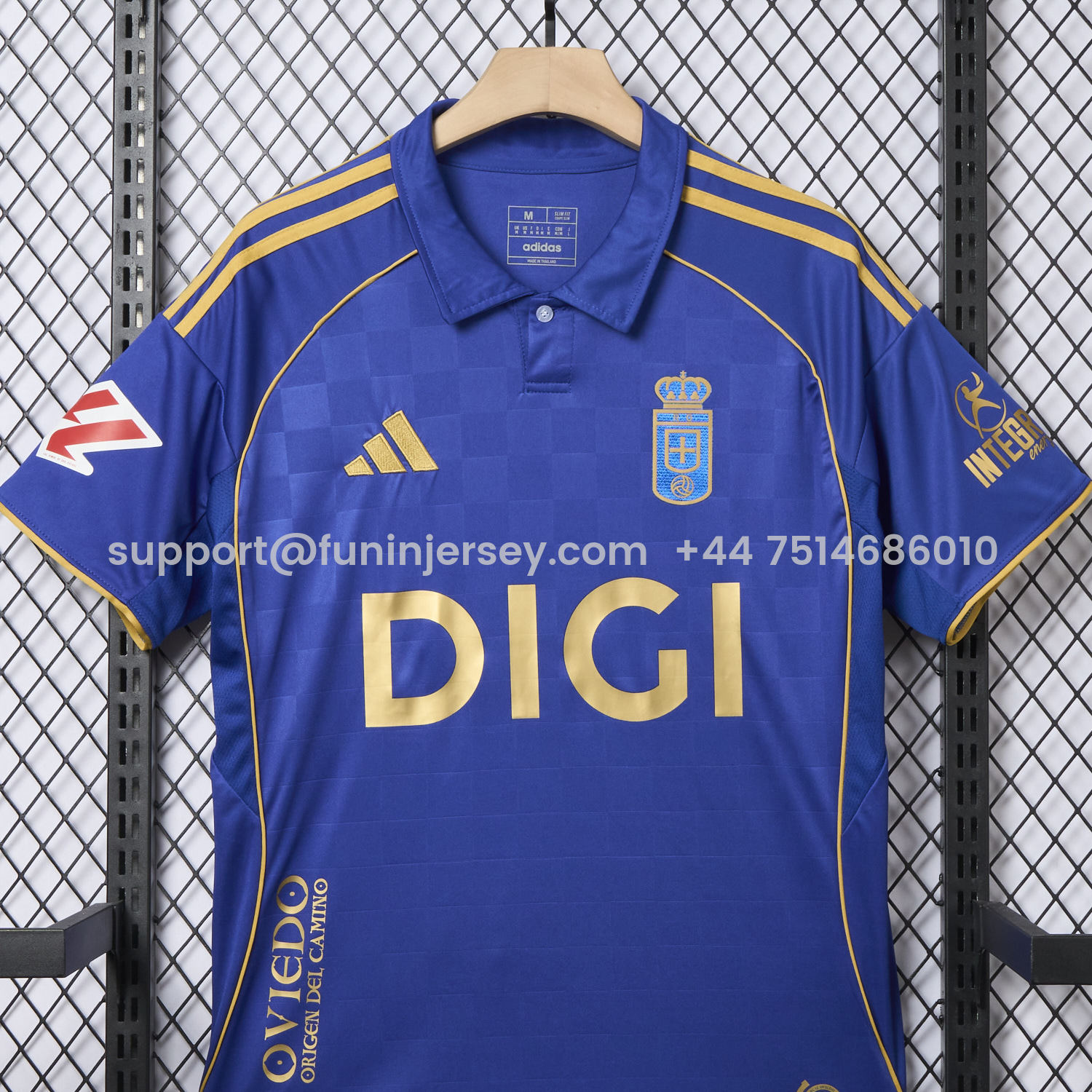 Funinjersey-Real Oviedo 25-26 Centenary Home Jersey - Fans Version