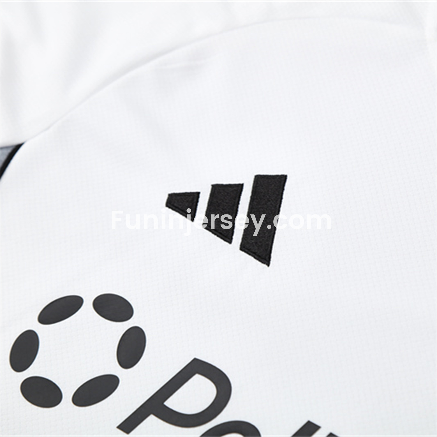 Funinjersey-INT M.A.M 25-26 Kids Short-Sleeve Training Set - White Top and Black Shorts