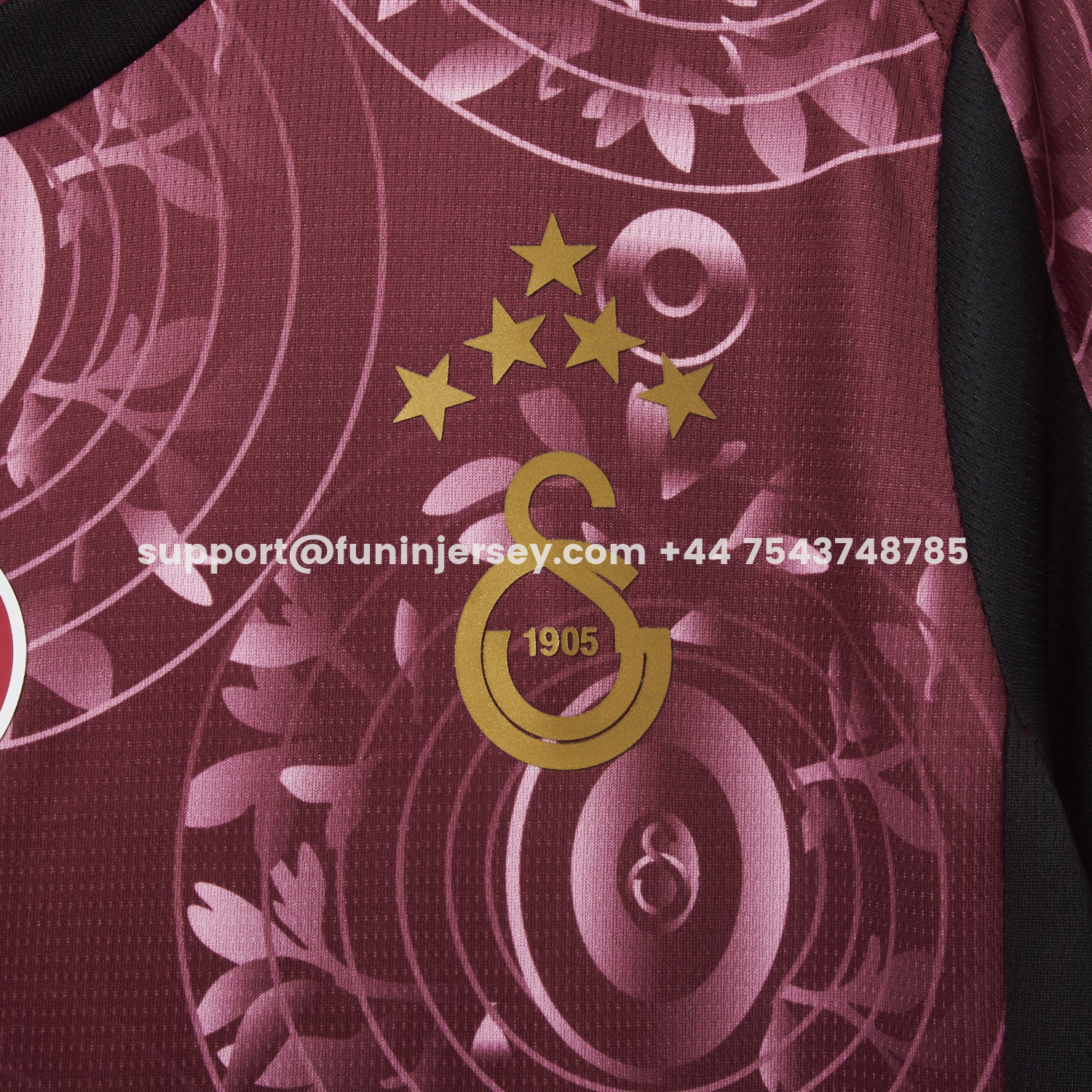 Funinjersey-Galatasaray 25-26 Third Long Sleeves Jersey with Five Stars - Fans Version