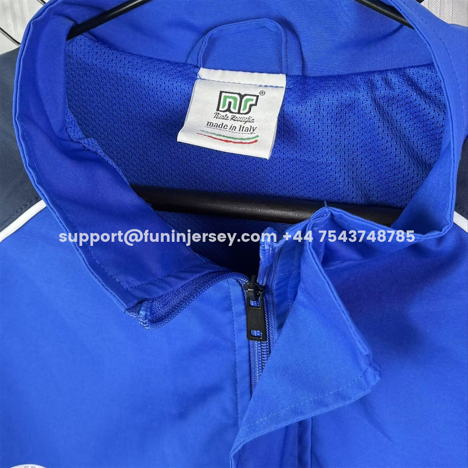 Funinjersey-Retro Napoli 1989-90 Blue And Black Windbreaker