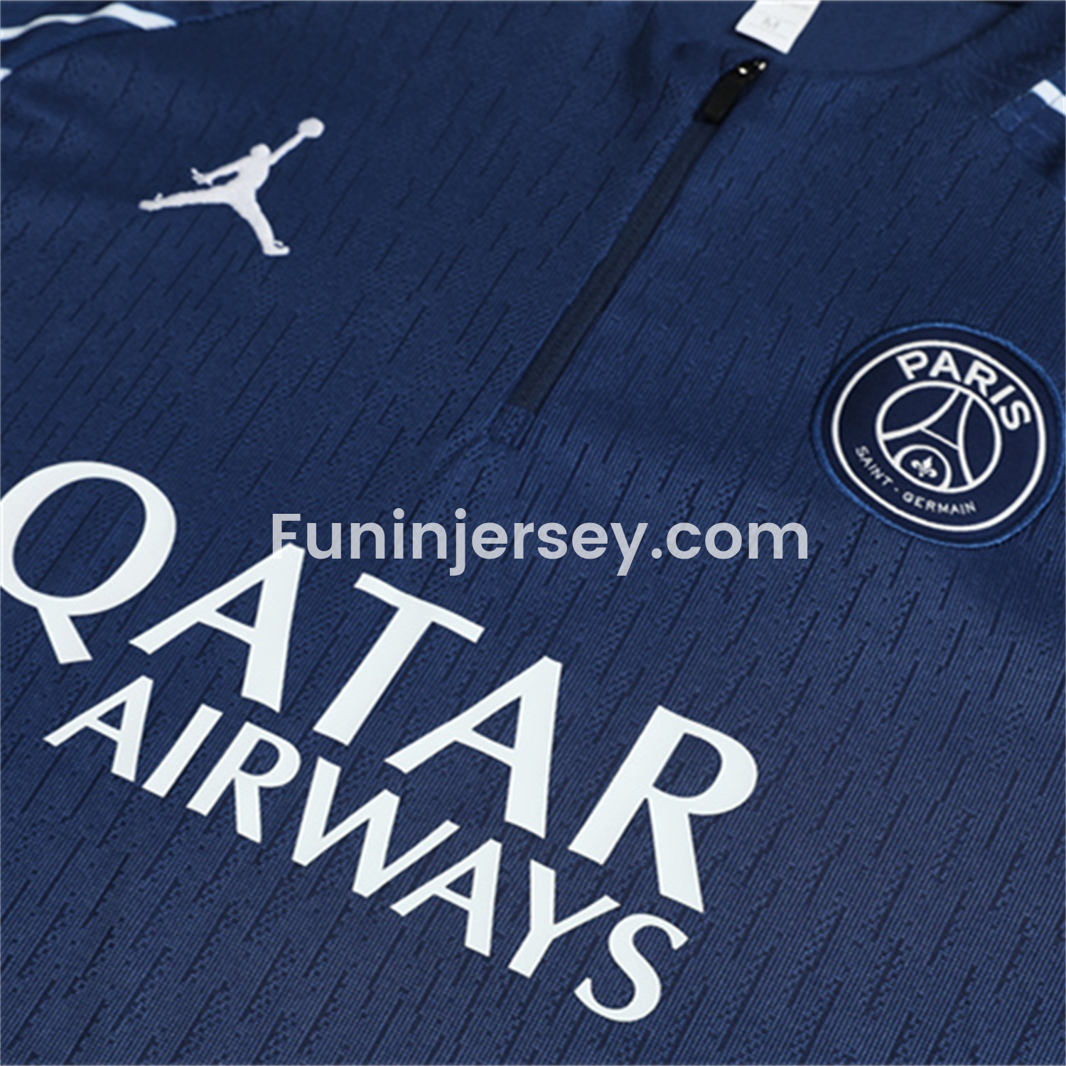 Funinjersey-Paris Saint-Germain PSG 25-26 Long Sleeve Training Set - JD White Wing Royal Blue Top and Pants