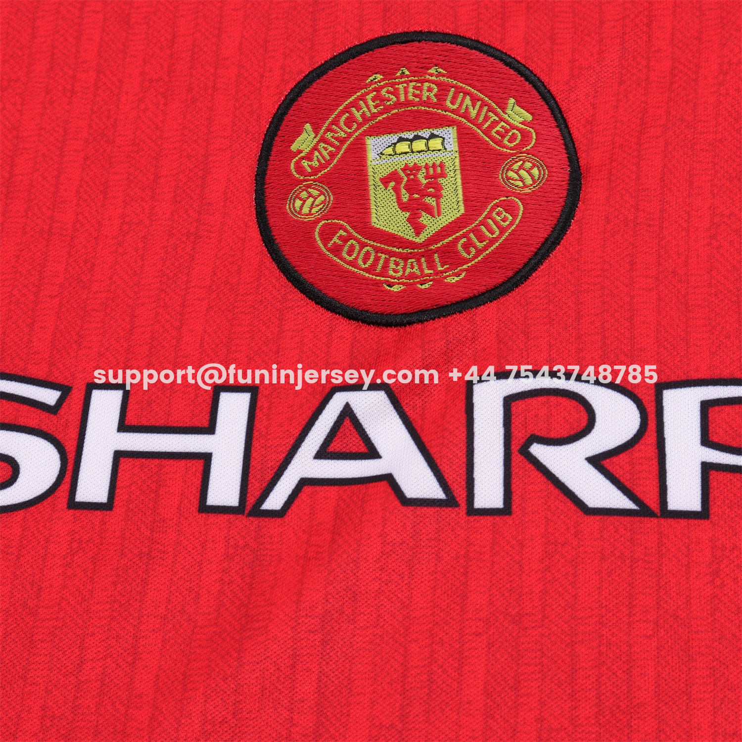 Funinjersey-Retro Manchester United 1996-97 Home Kids Kit