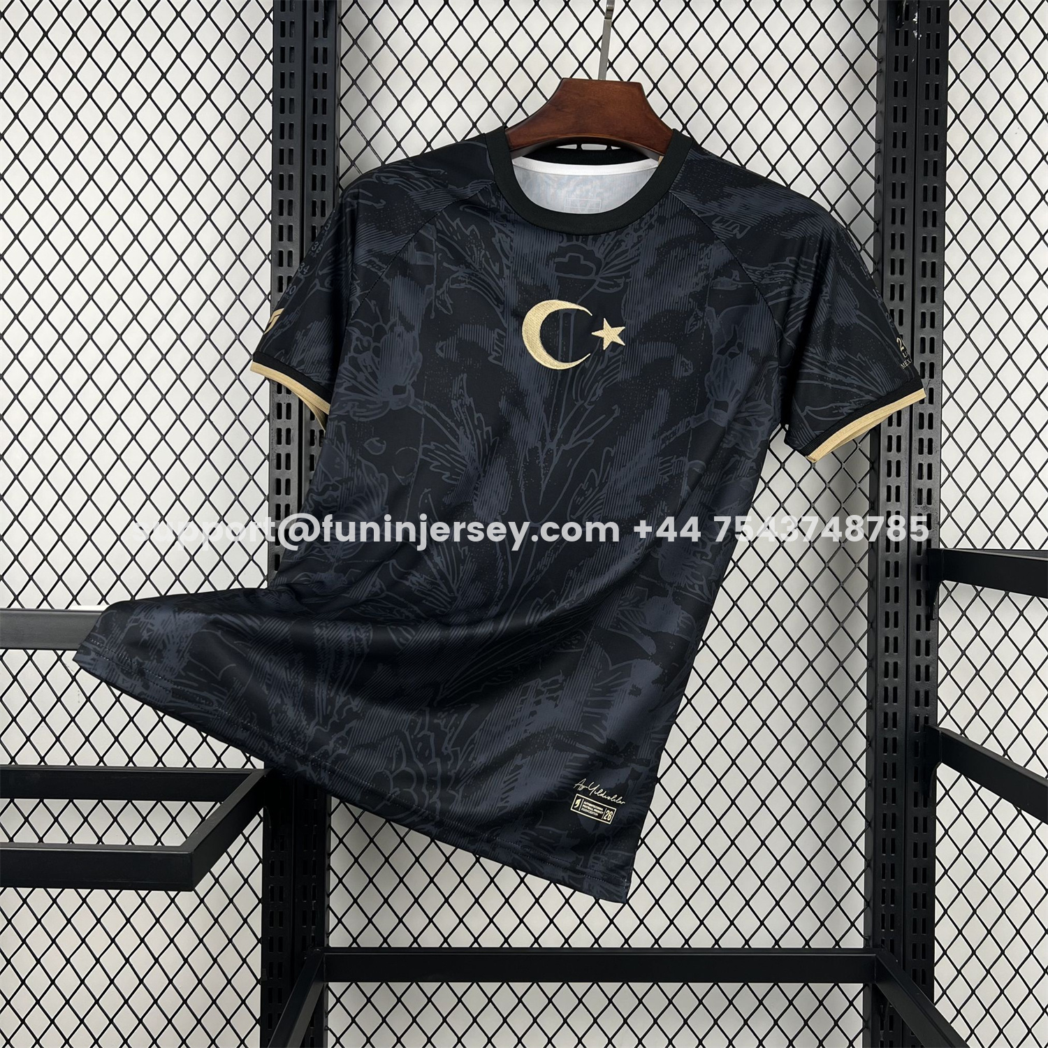 Funinjersey-Turkey 2026 Black With Subtle Patterns Special Edition Jersey - Fans Version