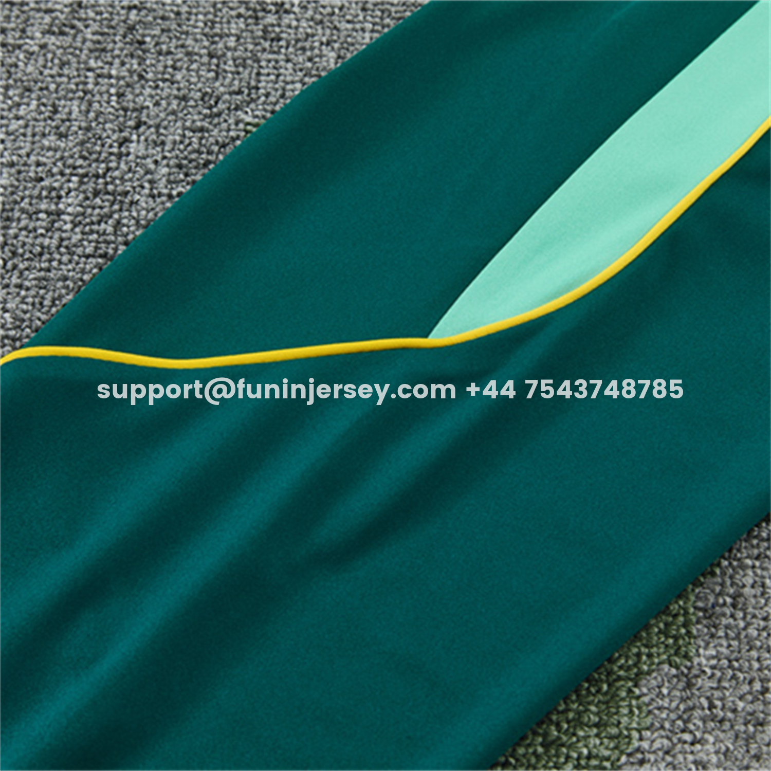 Funinjersey-Brazil 2026 Kids Long Sleeve Training Set - Sky Blue Top & Dark Green Pants