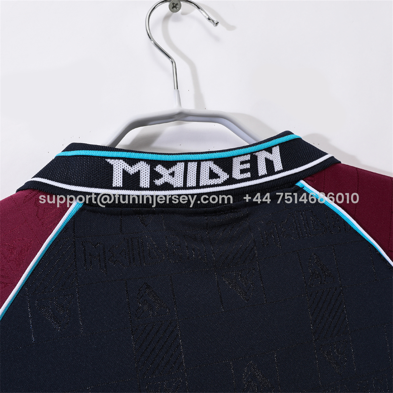 Funinjersey-Retro West Ham United 1999 Iron Maiden Home Jersey