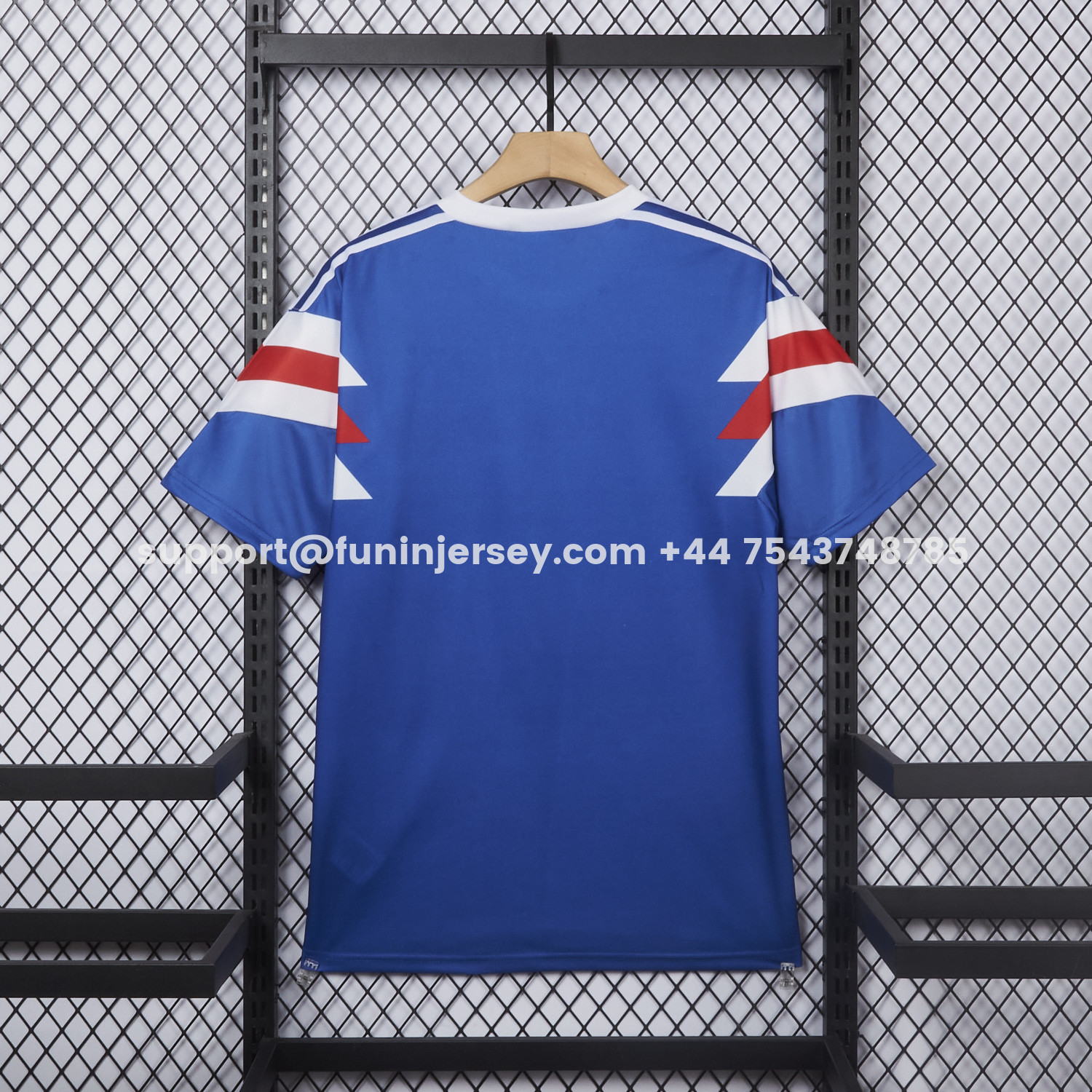 Funinjersey-Retro Hamburger SV 1990-91 Away Blue Jersey