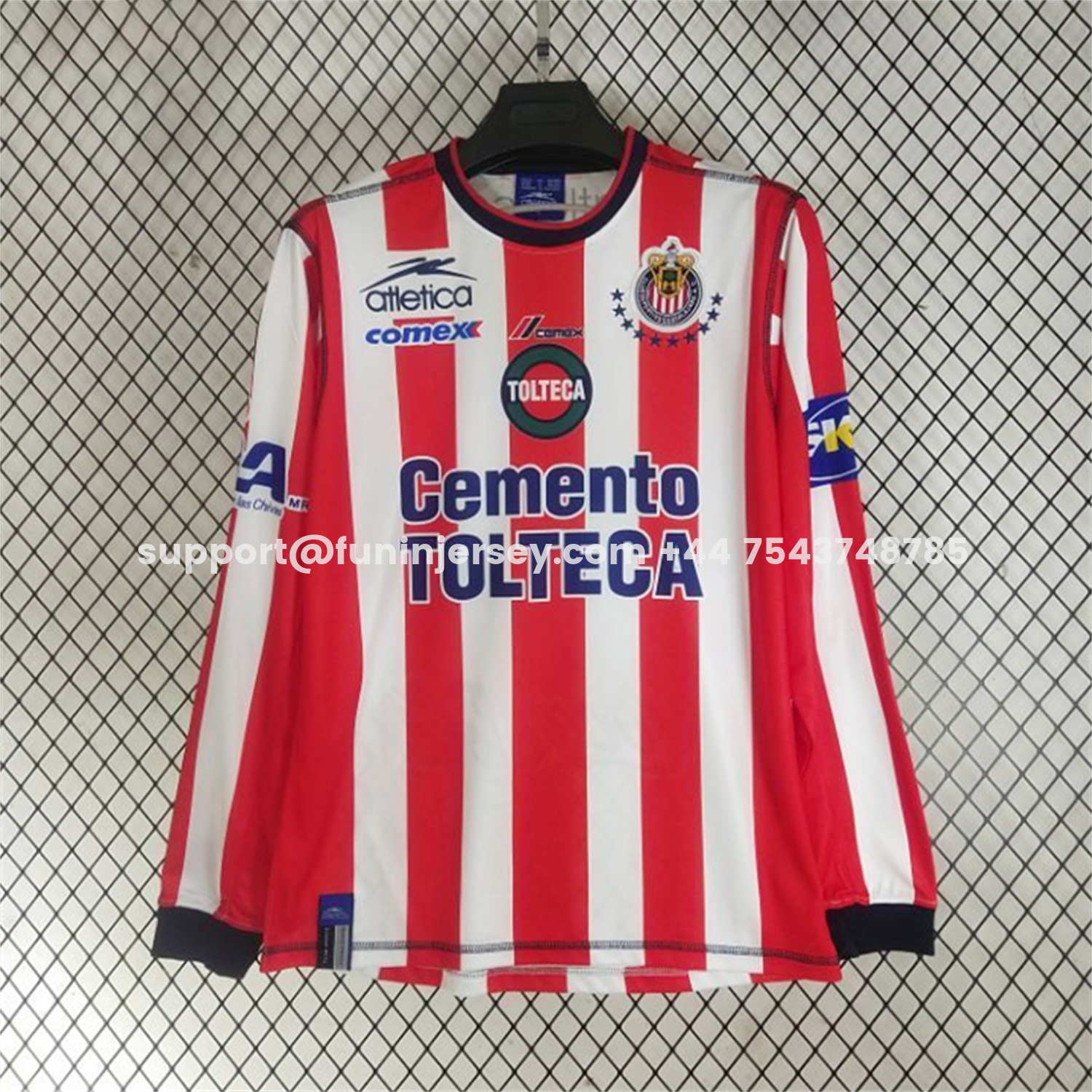 Funinjersey-Retro Chivas de Guadalajara 2002-03 Home Long Sleeves Jersey