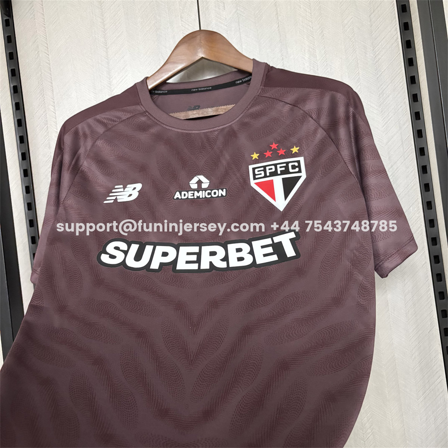 Funinjersey-Sao Paulo 26-27 Burgundy Goalkeeper Jersey - Fans Version
