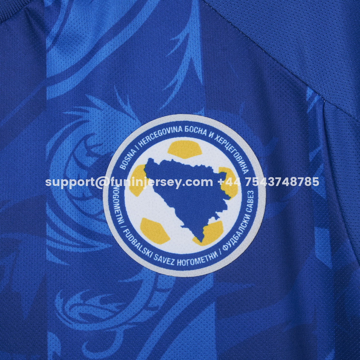 Funinjersey-Bosnia and Herzegovina 2025 Home Jersey - Fans Version