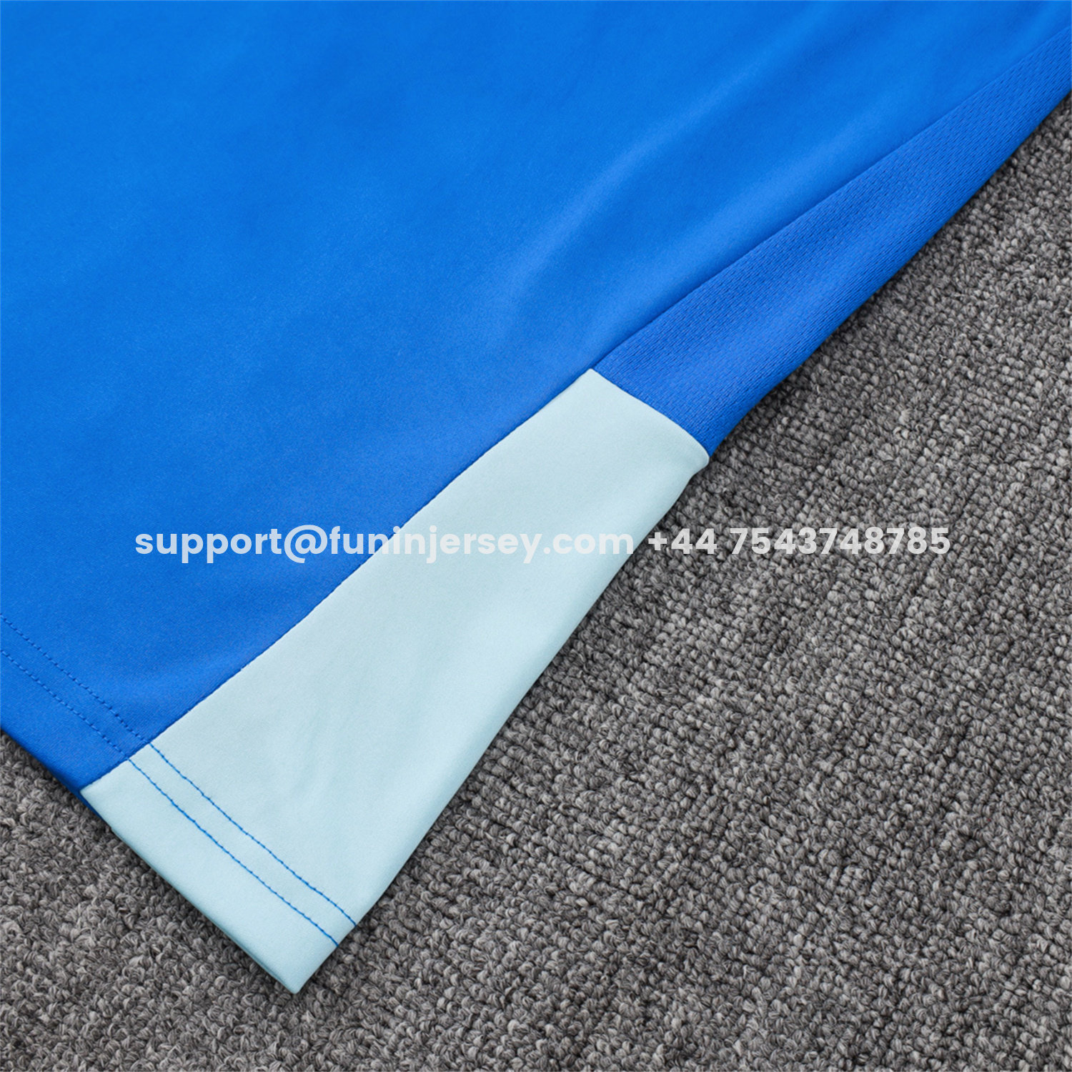 Funinjersey-Cruzeiro 25-26 Vest Training Set - Ocean Blue Vest and Dark Blue Shorts