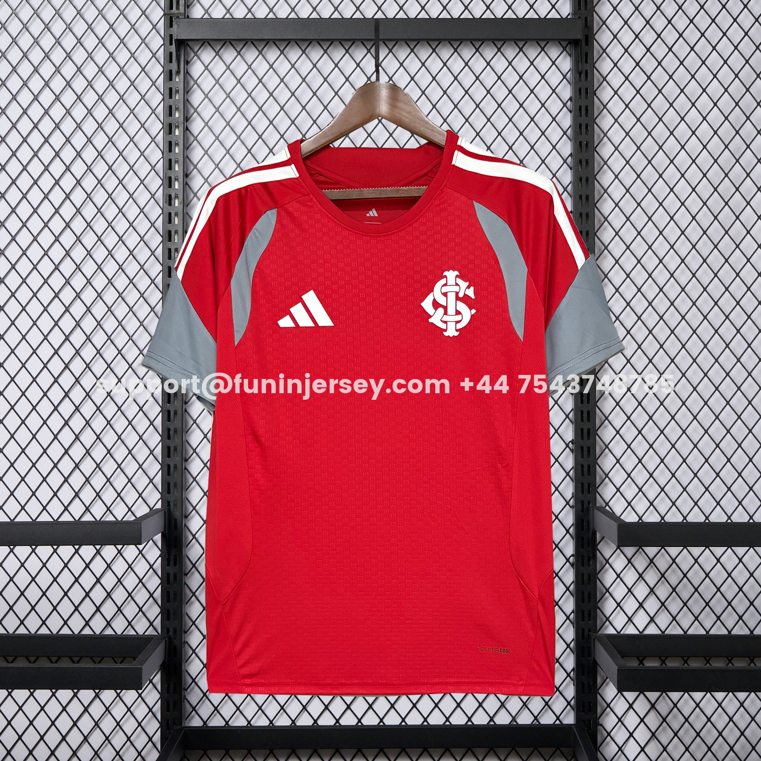 Funinjersey-SC Internacional 26-27 Red Pre-Match Training Jersey - Fans Version