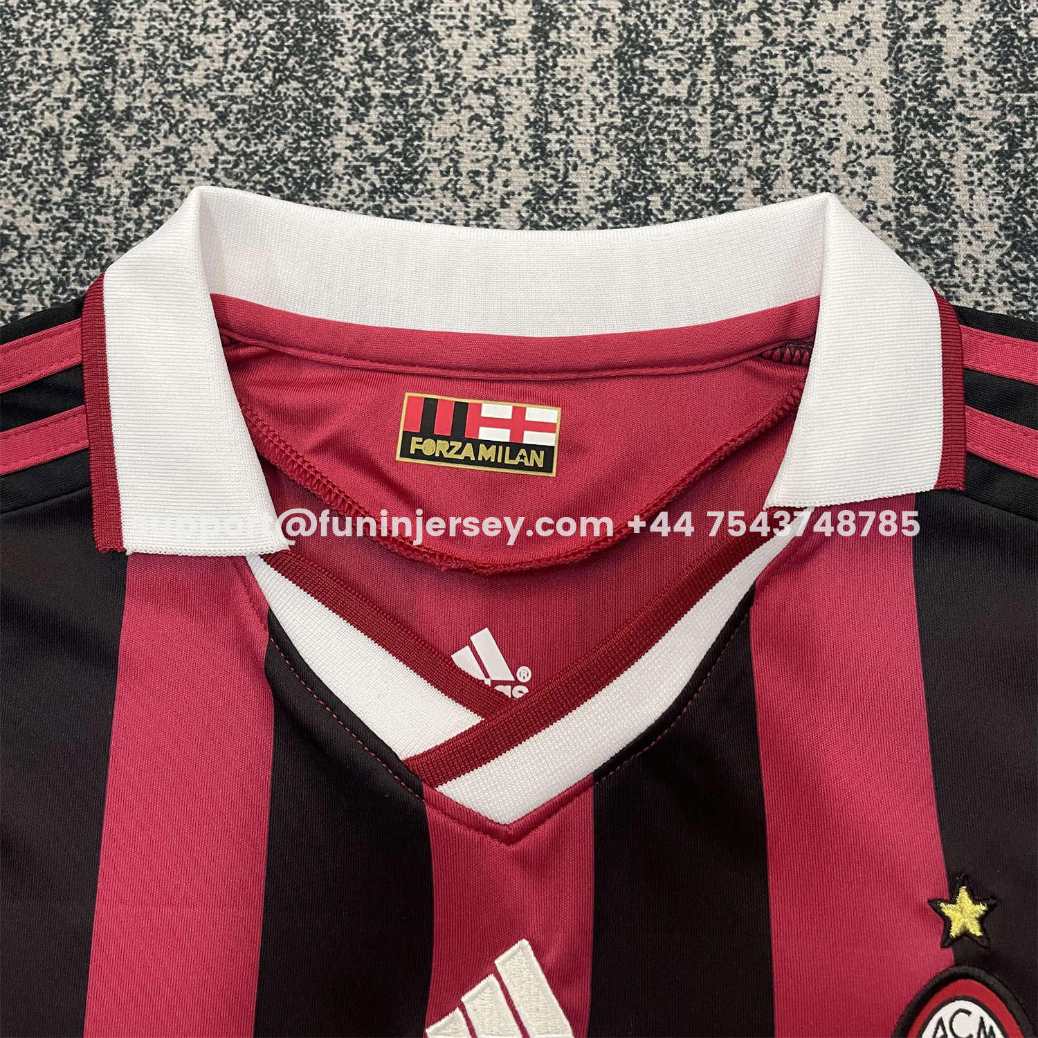 Funinjersey-Retro AC Milan 2009-10 Home Red Kids Kit