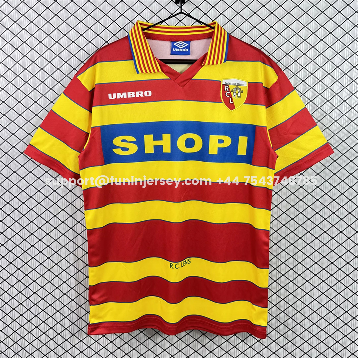 Funinjersey-Retro RC Lens 1996-97 Home Jersey