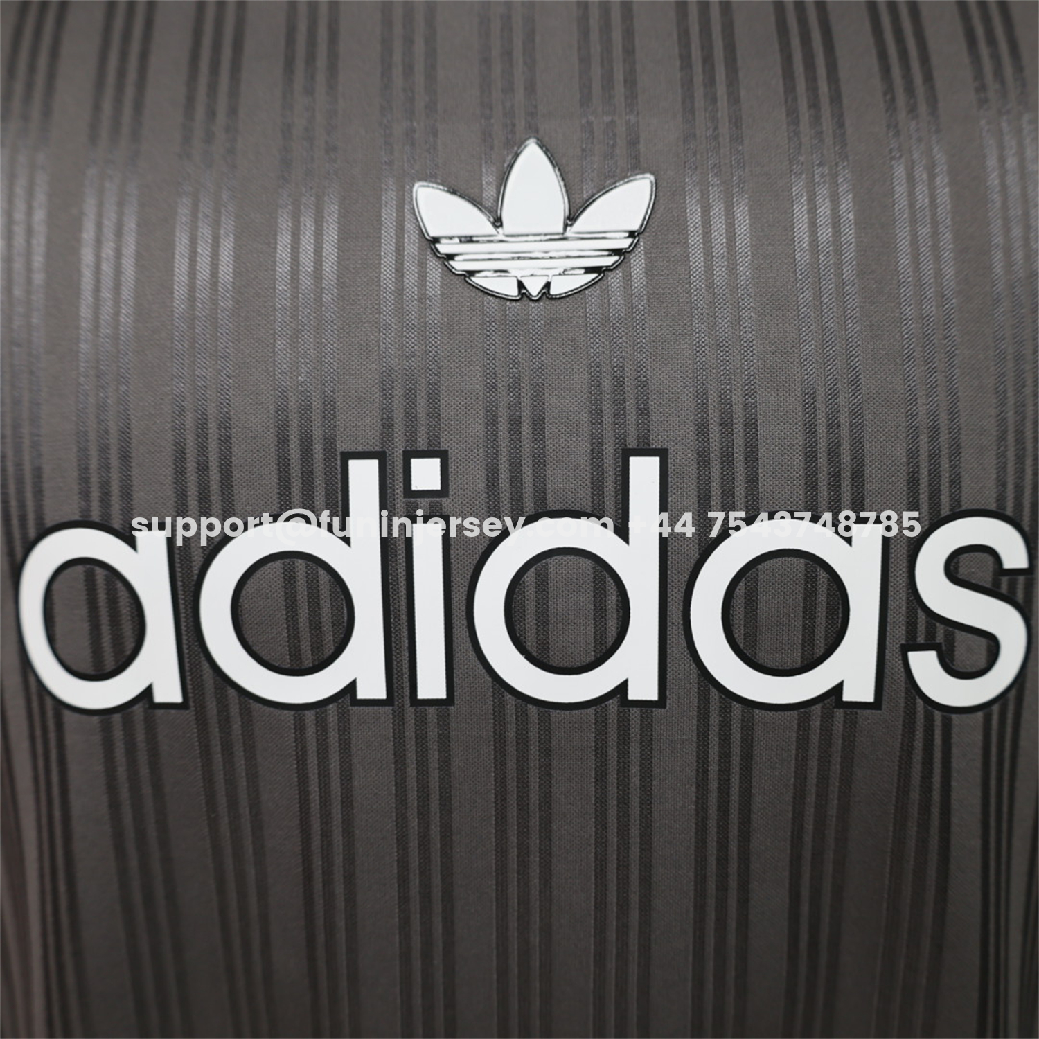 Funinjersey-Adidas 26-27 Terrace Icon Retro Casual Style Grey Jersey - Player Version