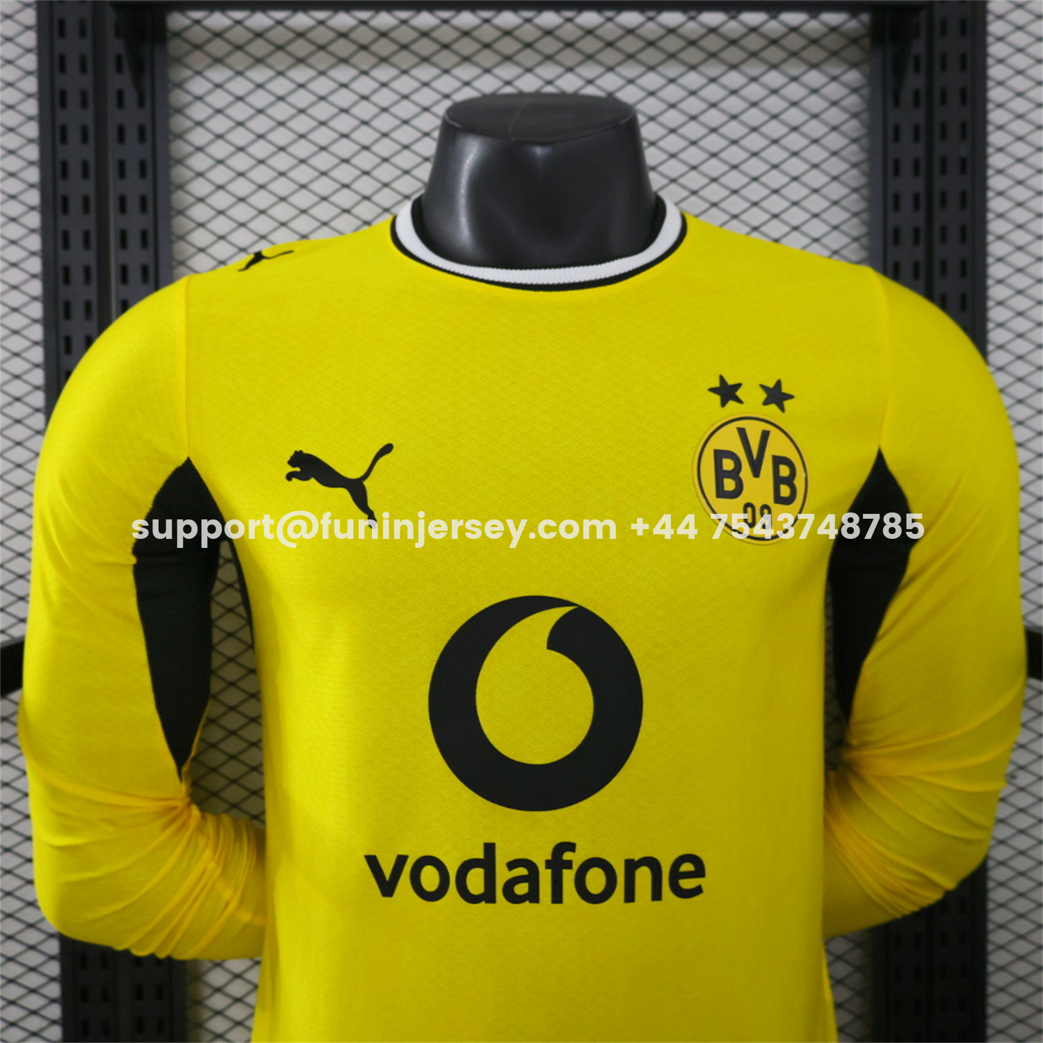 Funinjersey-Dortmund 26-27 Home Long Sleeves Jersey - Player Version