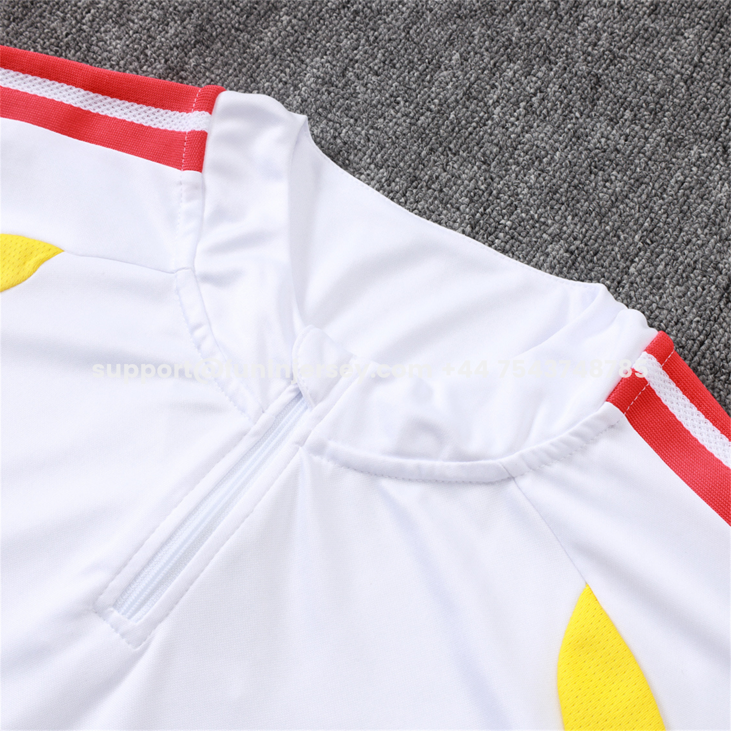 Funinjersey-Colombia 2026 Long Sleeve Training Set - White Top & Black Pants