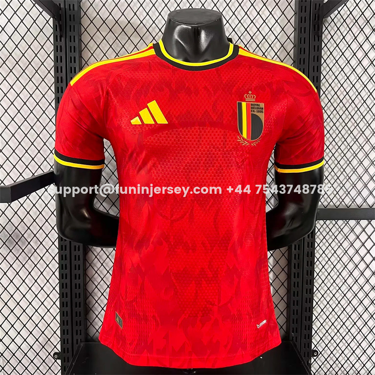 Funinjersey-Belgium 2026 Home Jersey - Player Version