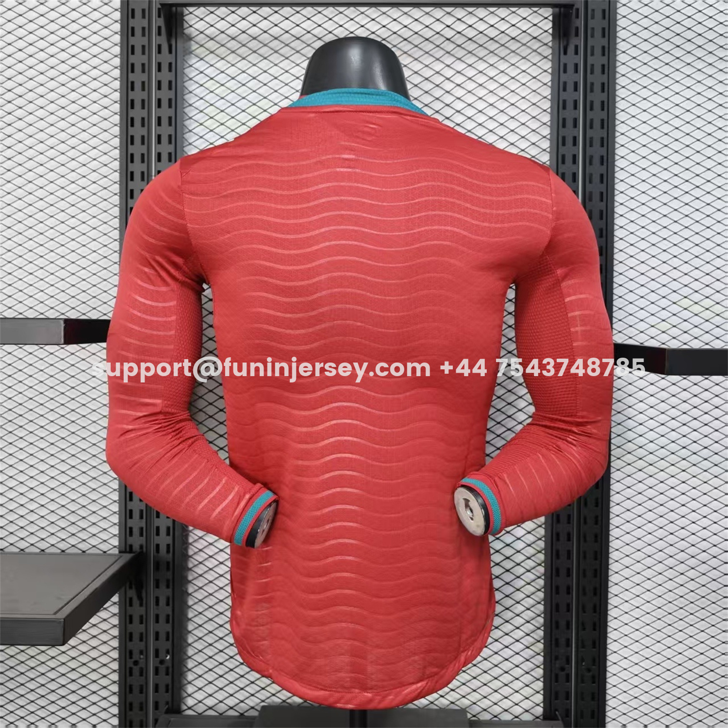 Funinjersey-Portugal 2026 Home Long Sleeves Jersey - Player Version