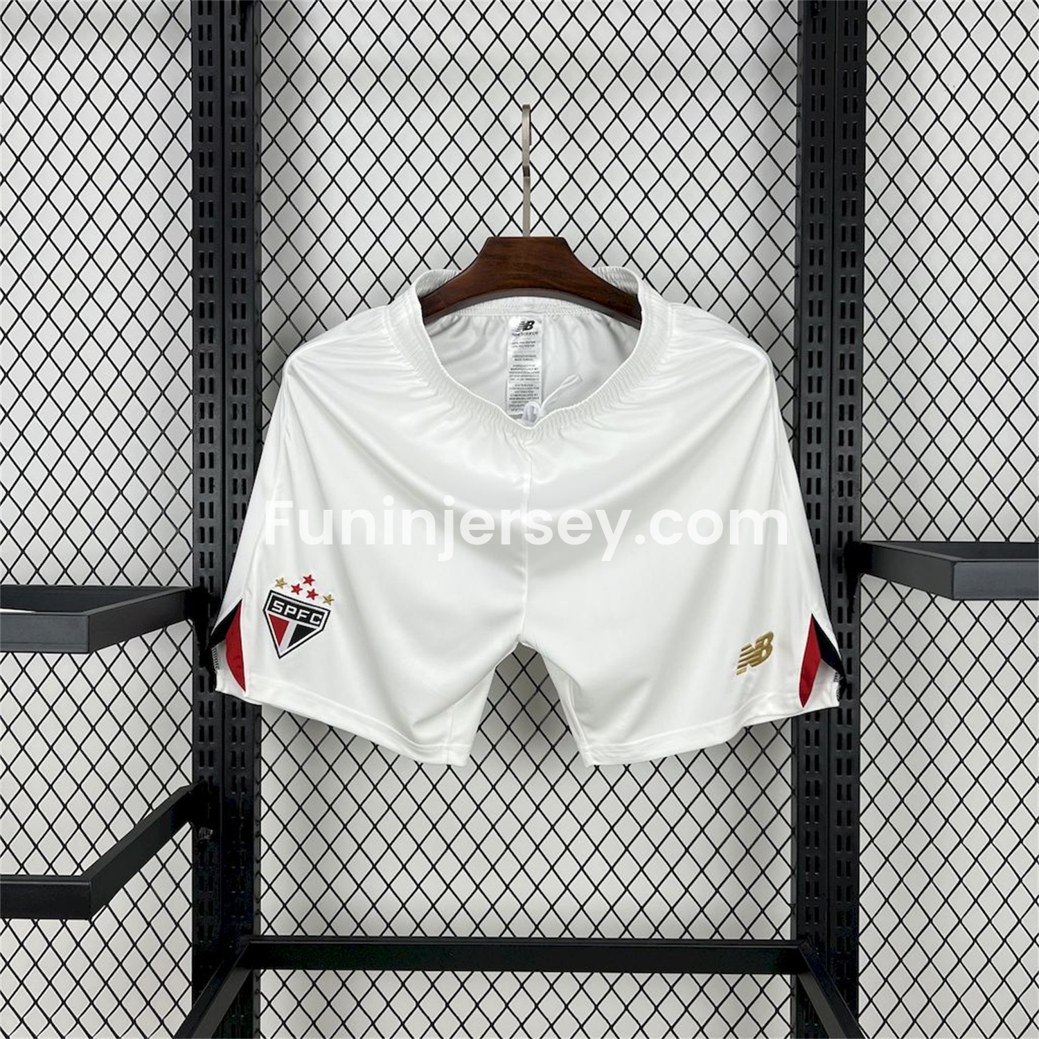 Funinjersey-Sao Paulo 25-26 Home White Shorts - Fans Version