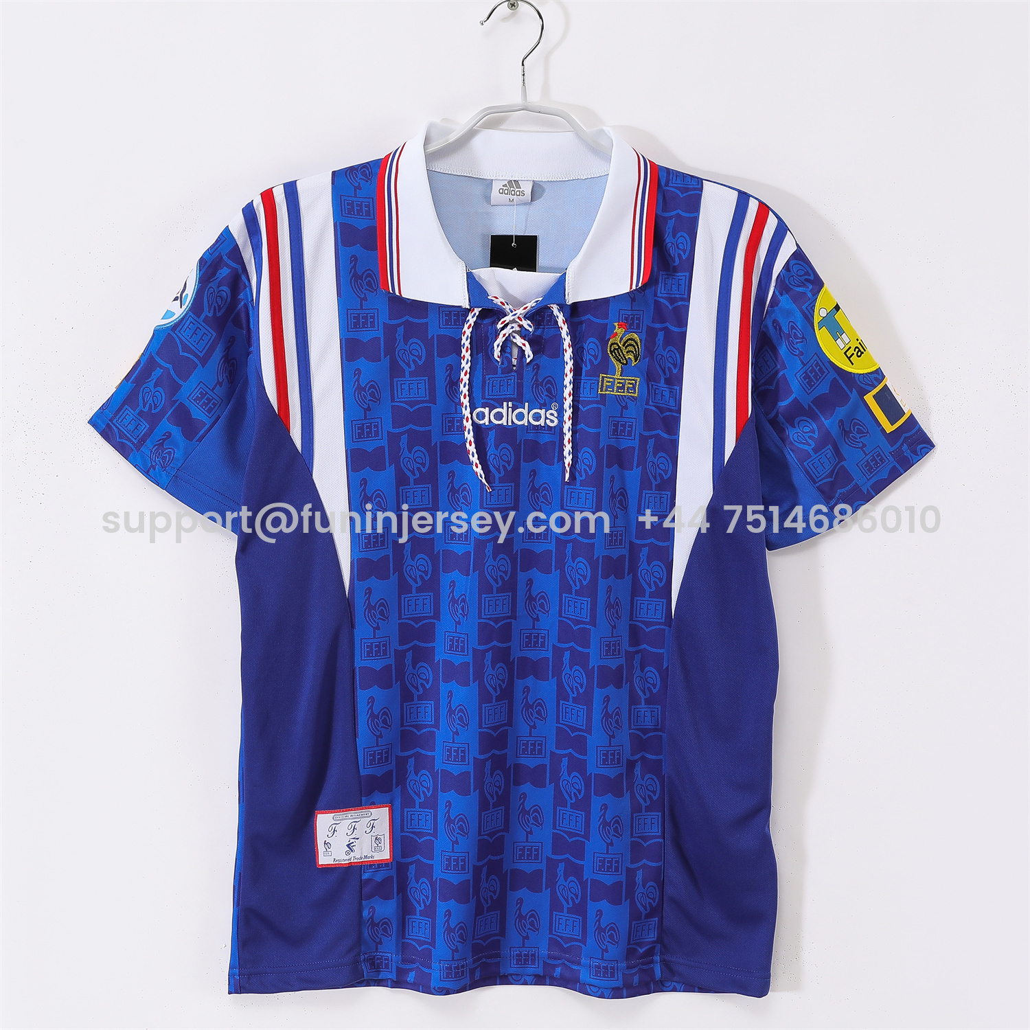 Funinjersey-Retro France 1996 Home Jersey