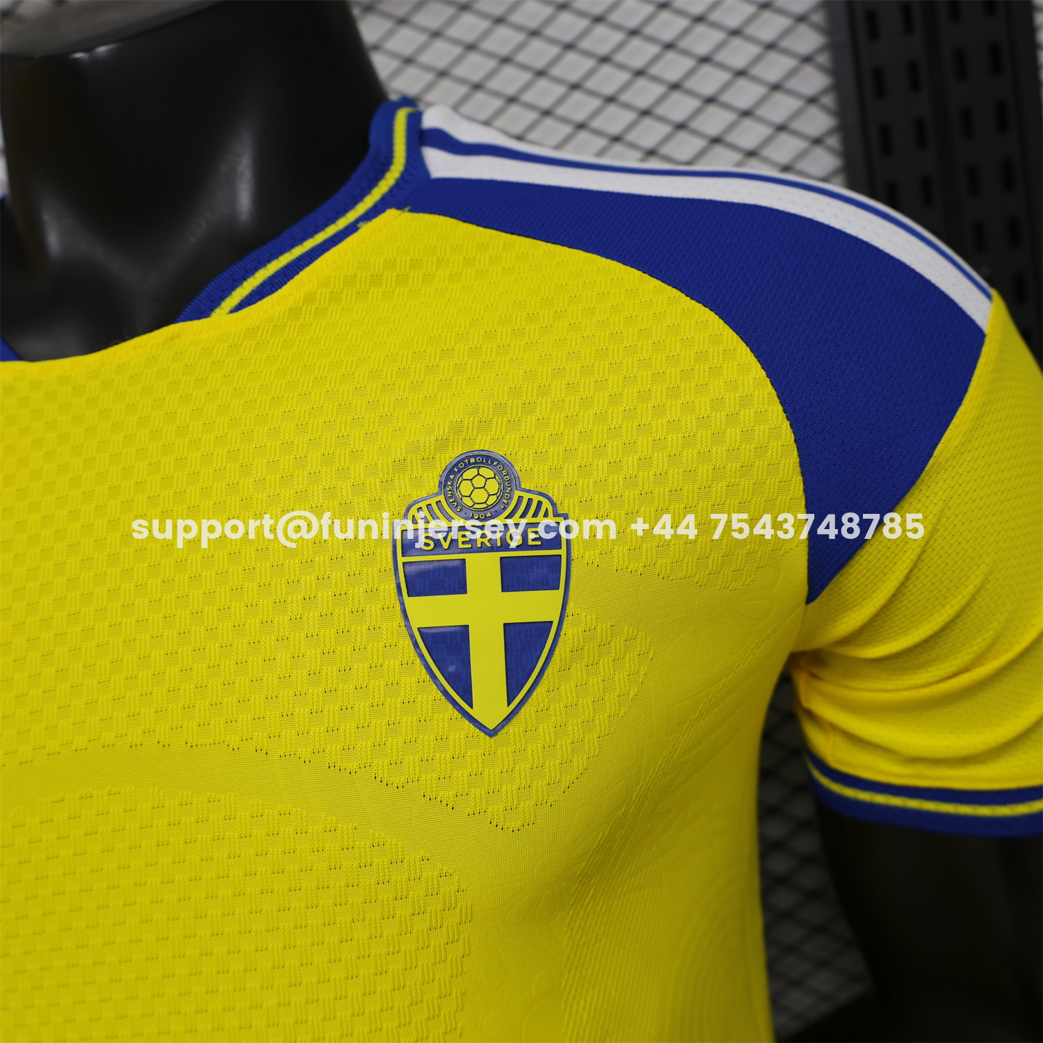 Funinjersey-Sweden 2026 Home Jersey - Player Version