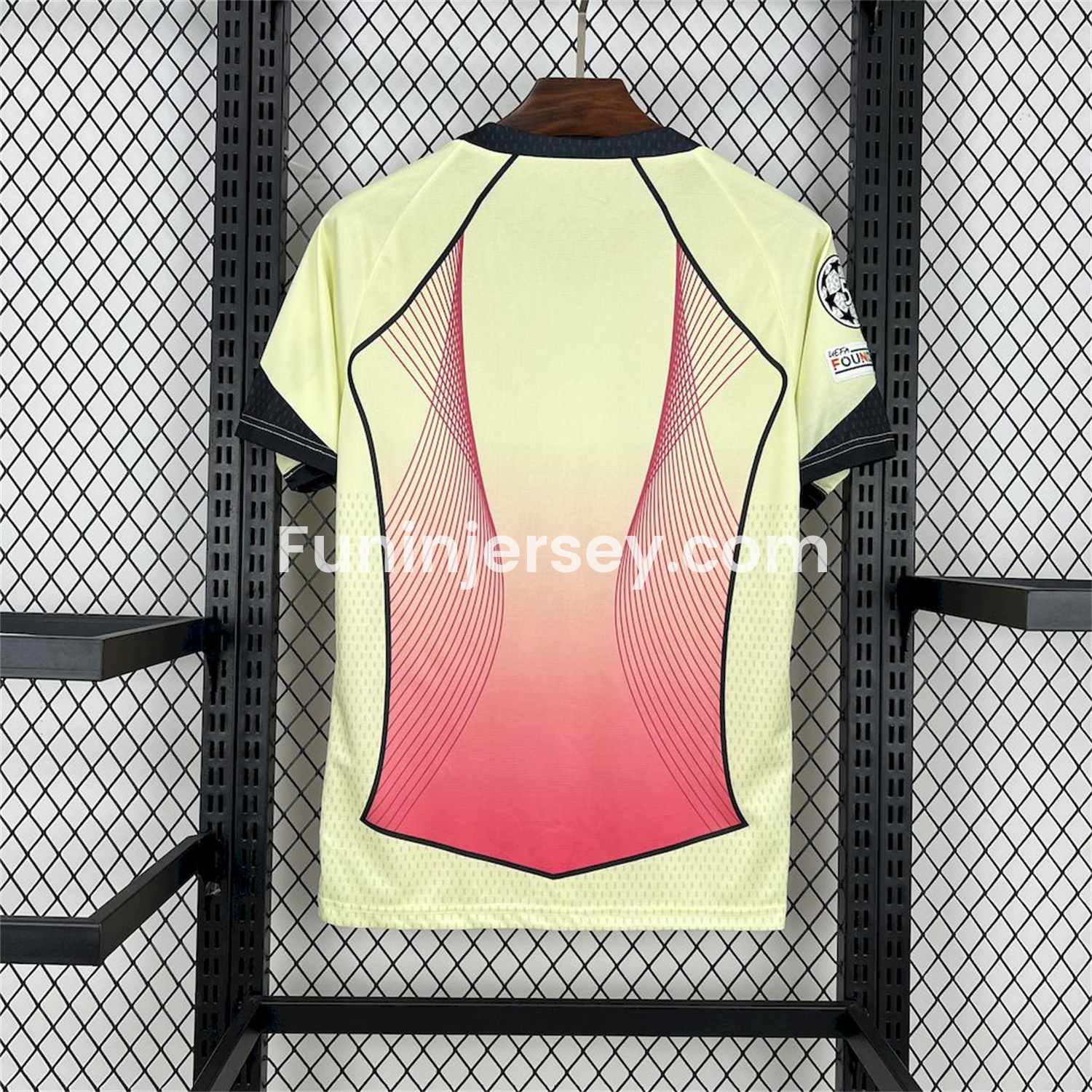 Funinjersey-Barcelona 25-26 T90 Red Lines Yellow Special Jersey - Fans Version