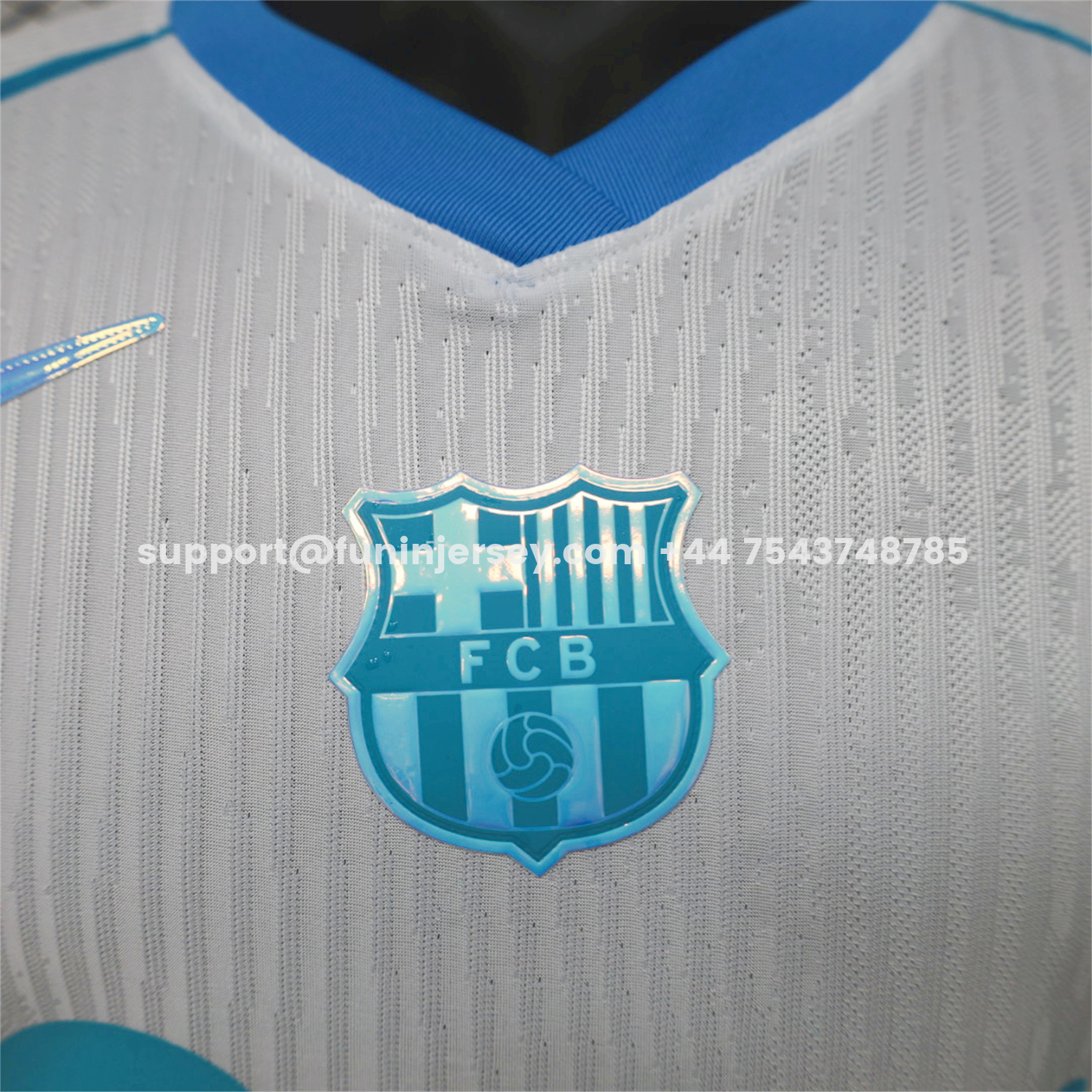 Funinjersey-Barcelona 26-27 Blue White Special Jersey - Player Version