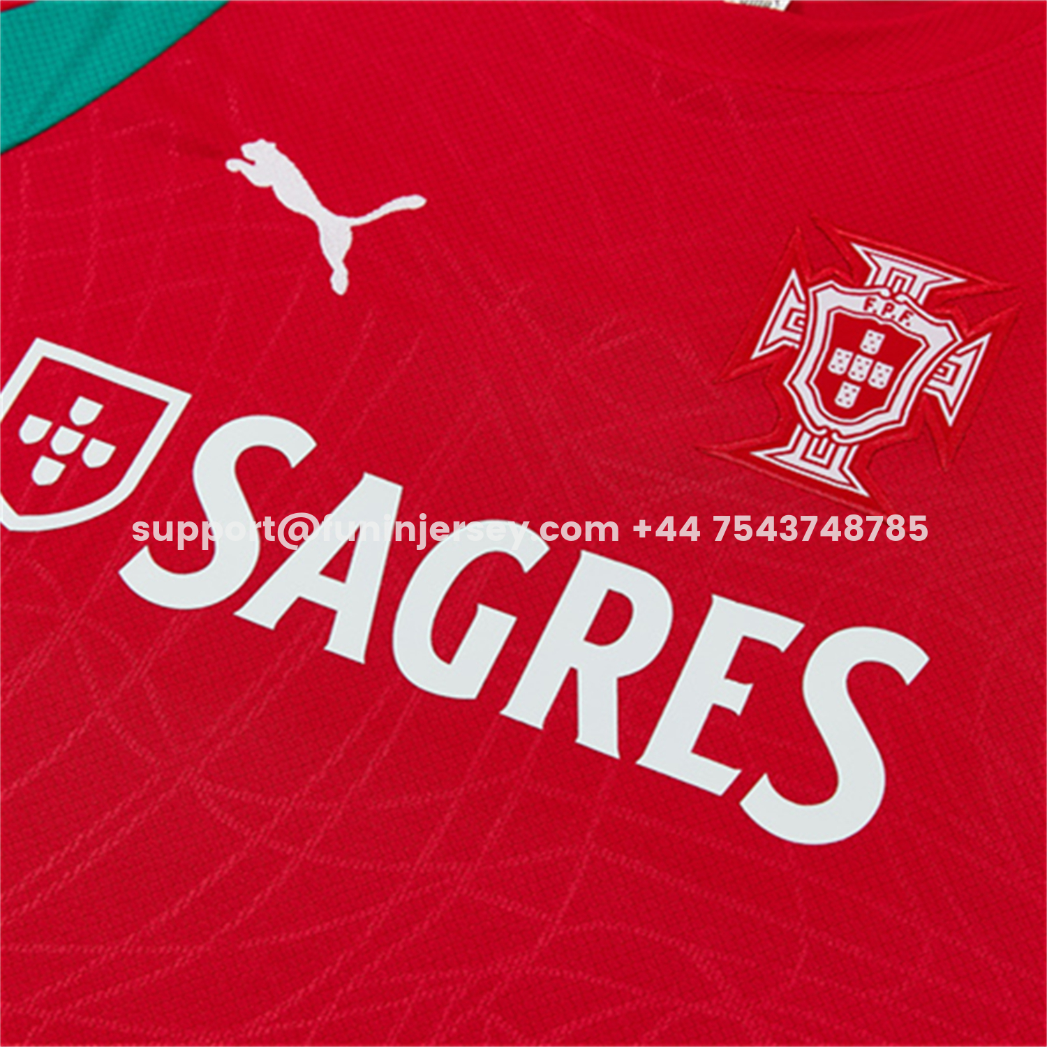 Funinjersey-Portugal 2026 Short-Sleeve Training Set - Colors Top & Dark Blue With Red Stripe Pants