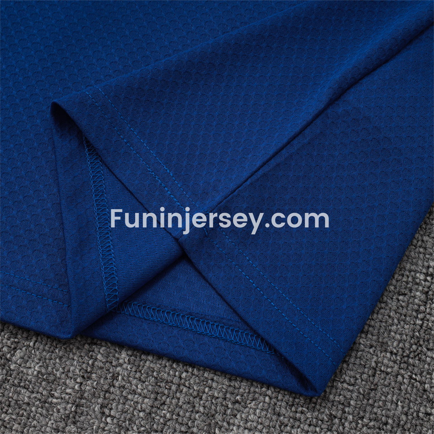 Funinjersey-Arsenal 25-26 Throwback Trefoil Short-Sleeve Training Set - Royal Blue Top and Shorts