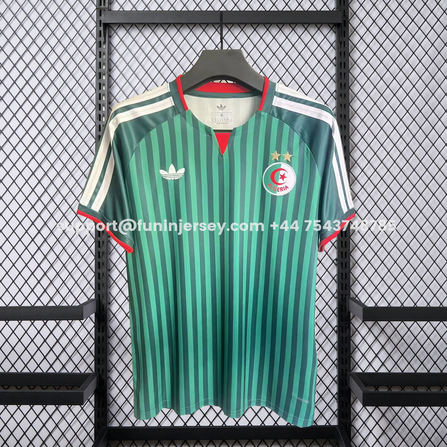 Funinjersey-Algeria 2026 Away Green Jersey With 2 Stars - Fans Version