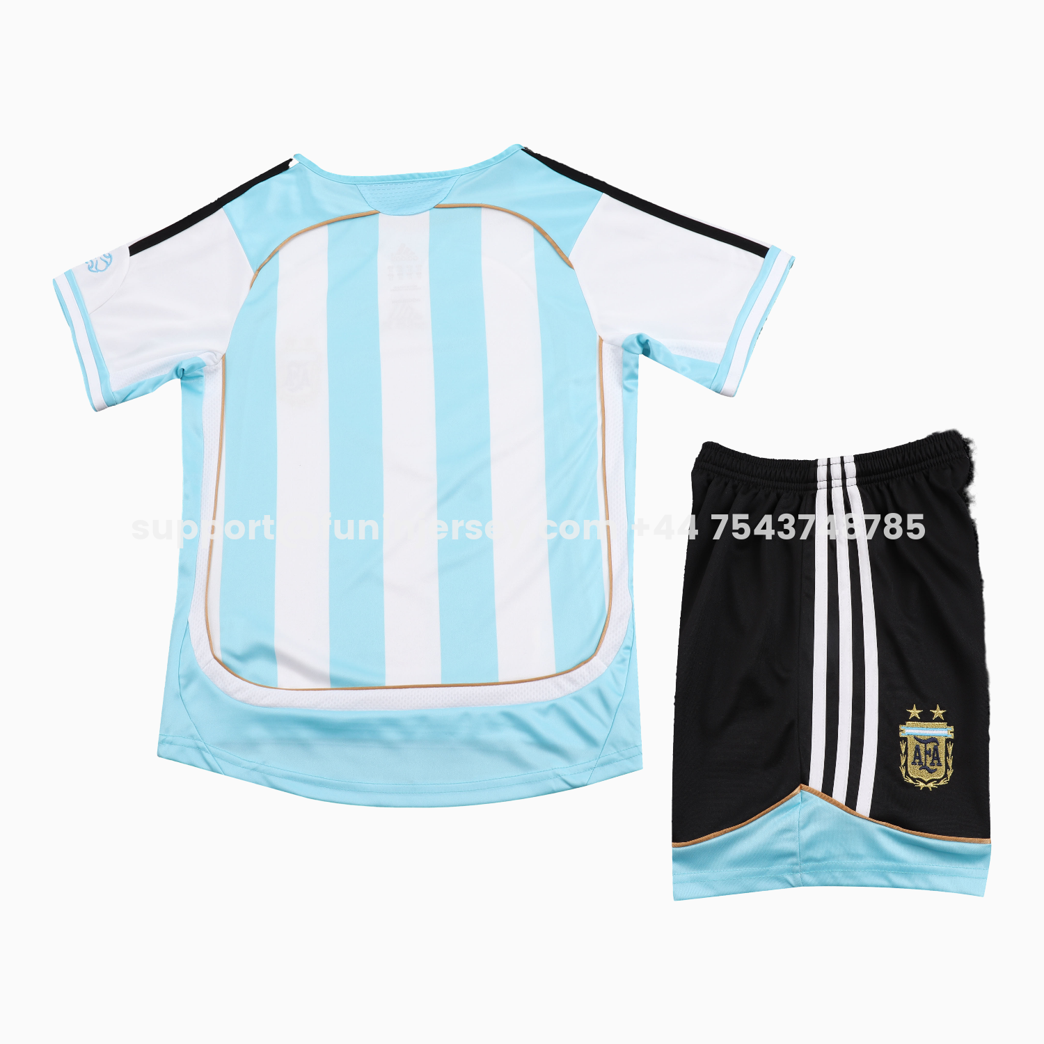 Funinjersey-Retro Argentina 2006 Home Kids Kit