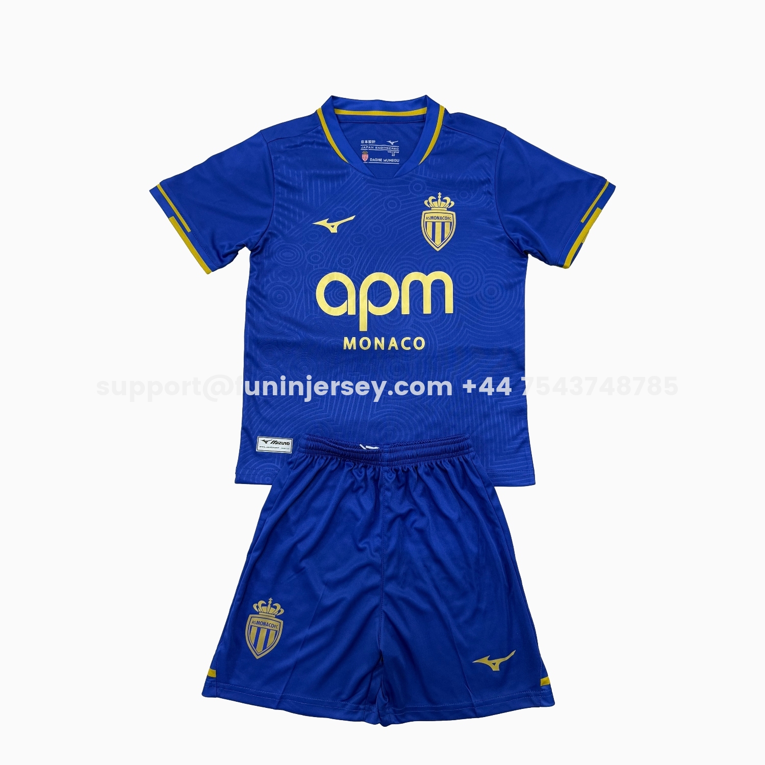 Funinjersey-AS Monaco 25-26 Away Kids Kit