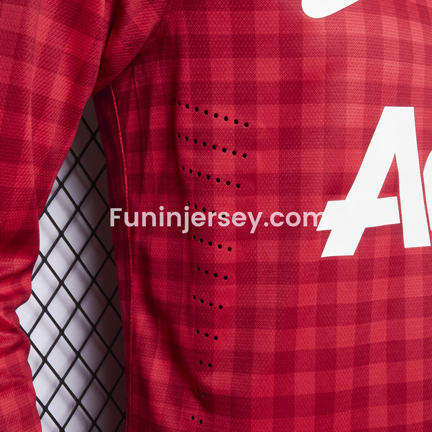Funinjersey-Retro Manchester United 2012-13 Home Long Sleeve Jersey - Player Version