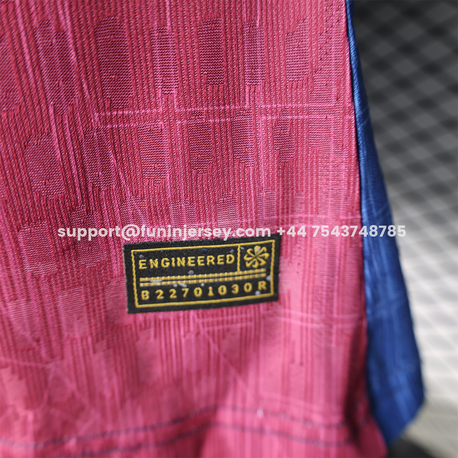 Funinjersey-Barcelona 25-26 Red And Blue Gradient Special White Jersey - Player Version