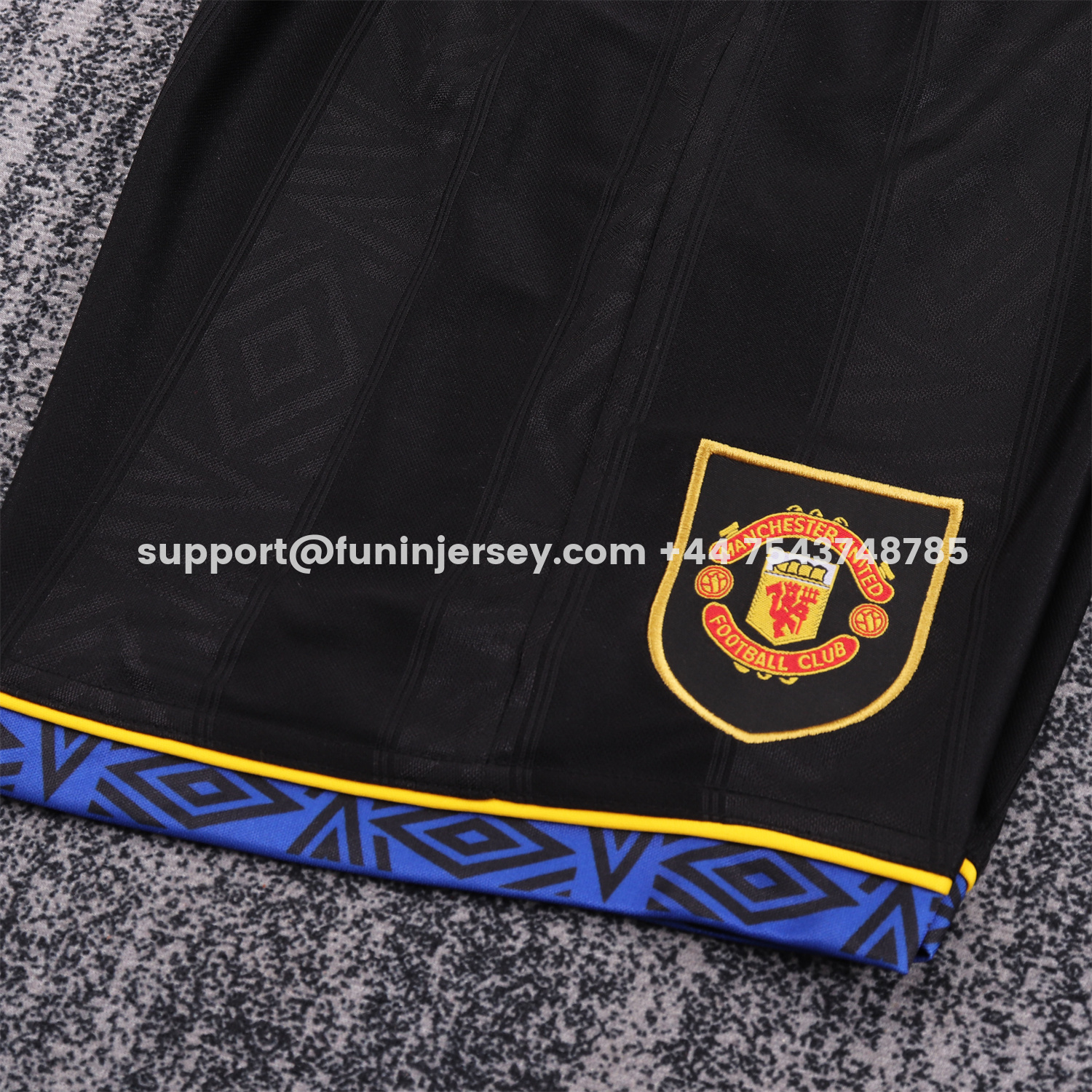 Funinjersey-Retro Manchester United 93-95 Away Kids Kit