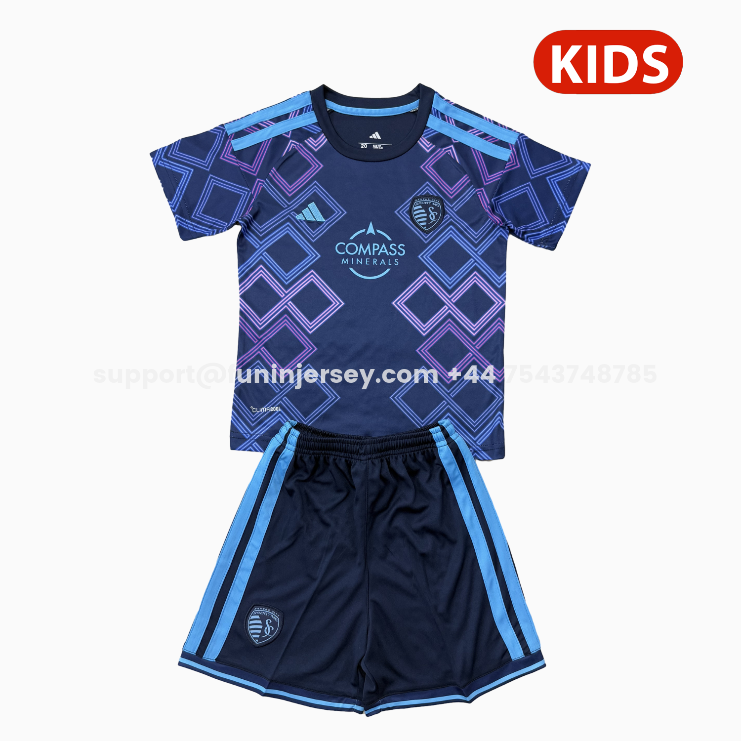 Funinjersey-Sporting Kansas City 26-27 Away Kids Kit