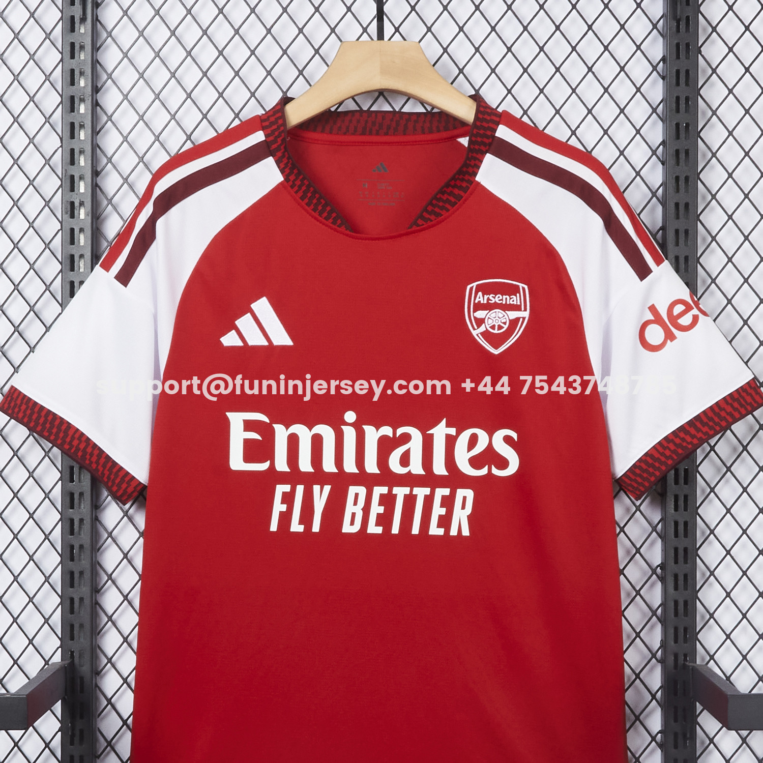 Funinjersey-【Champion 26 Font】Arsenal 26-27 Home Jersey - Fans Version