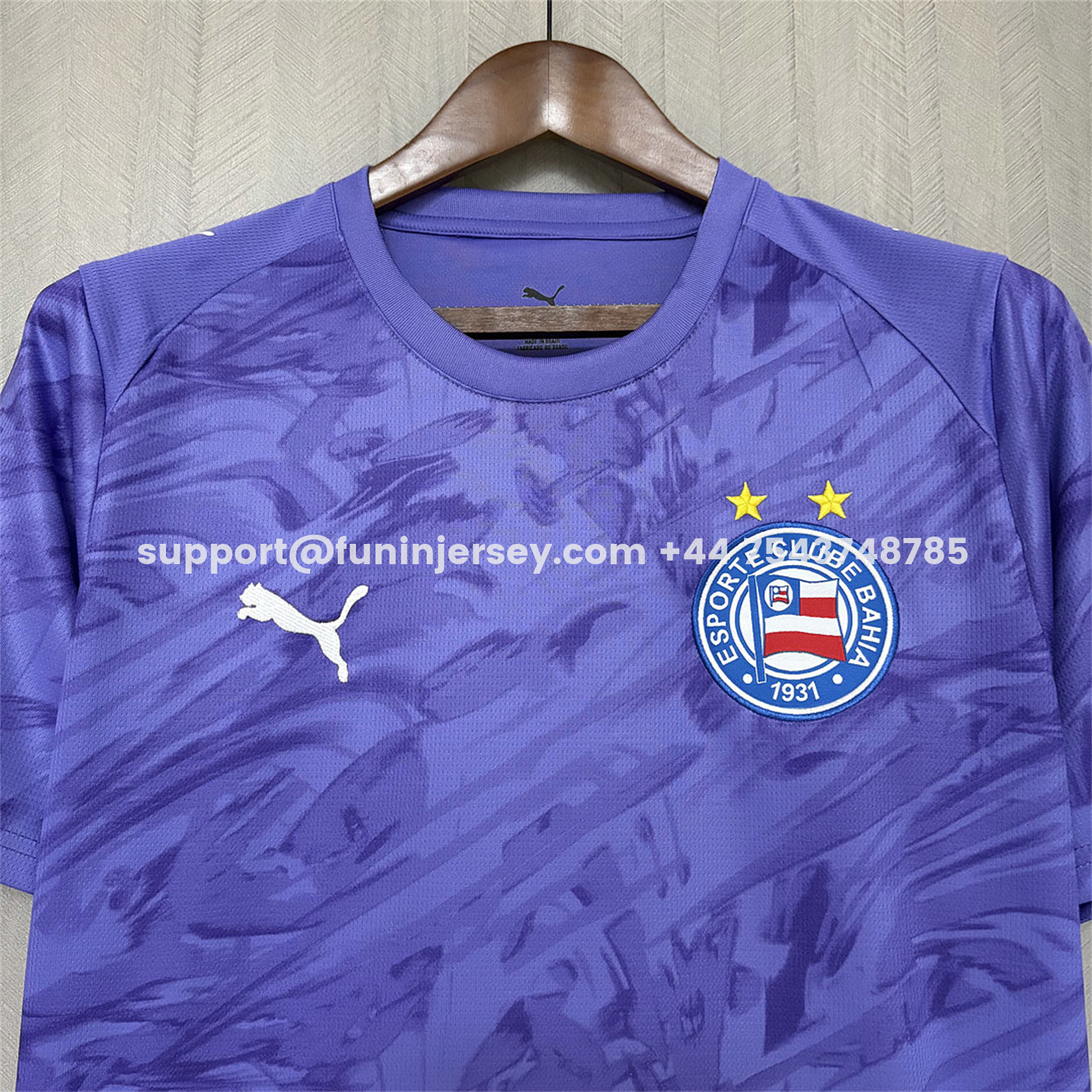 Funinjersey-Bahia 26-27 Purple Goalkeeper Jersey - Fans Version
