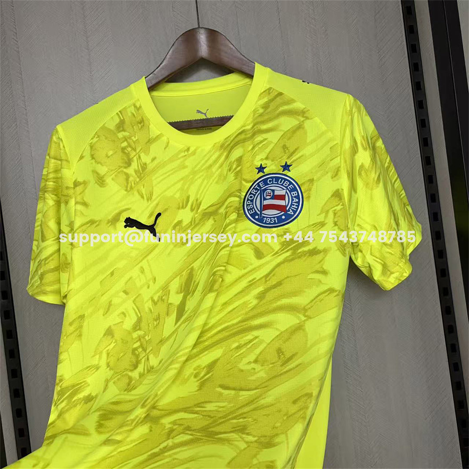 Funinjersey-Bahia 26-27 Yellow Goalkeeper Jersey - Fans Version