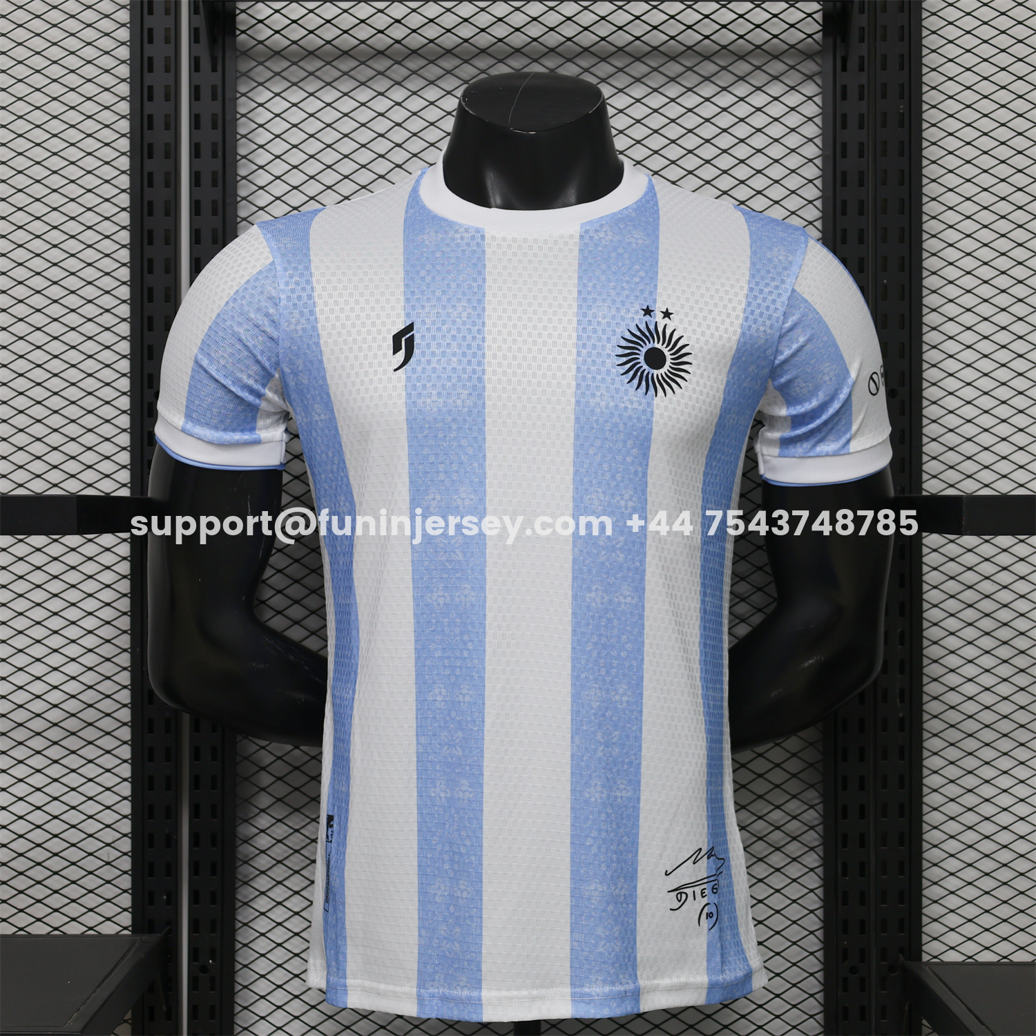 Funinjersey-Argentina 2026 Blue And White Diego Memory Special Jersey - Player Version