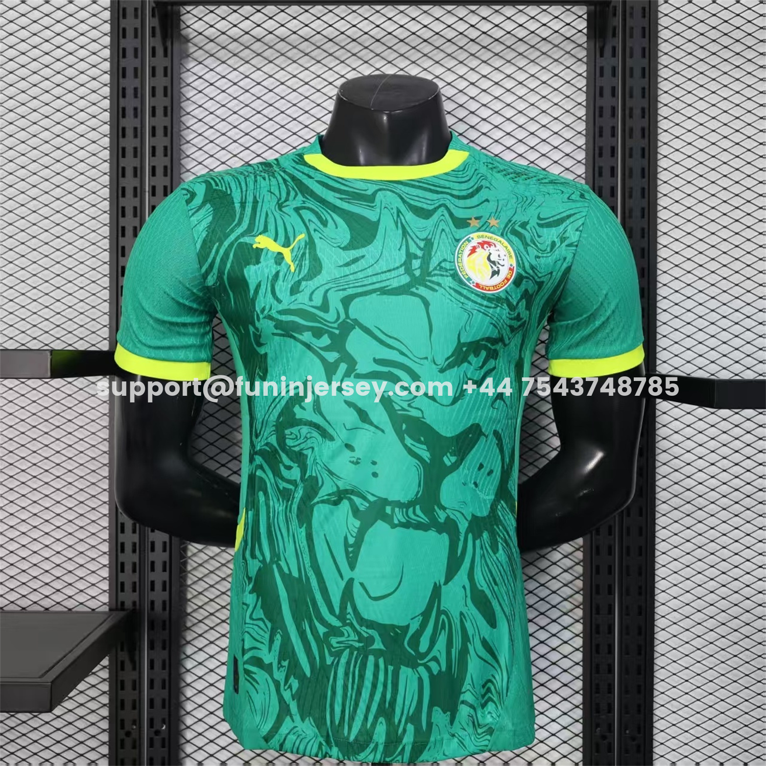 Funinjersey-Senegal 2026 Away Double Stars Jersey - Player Version