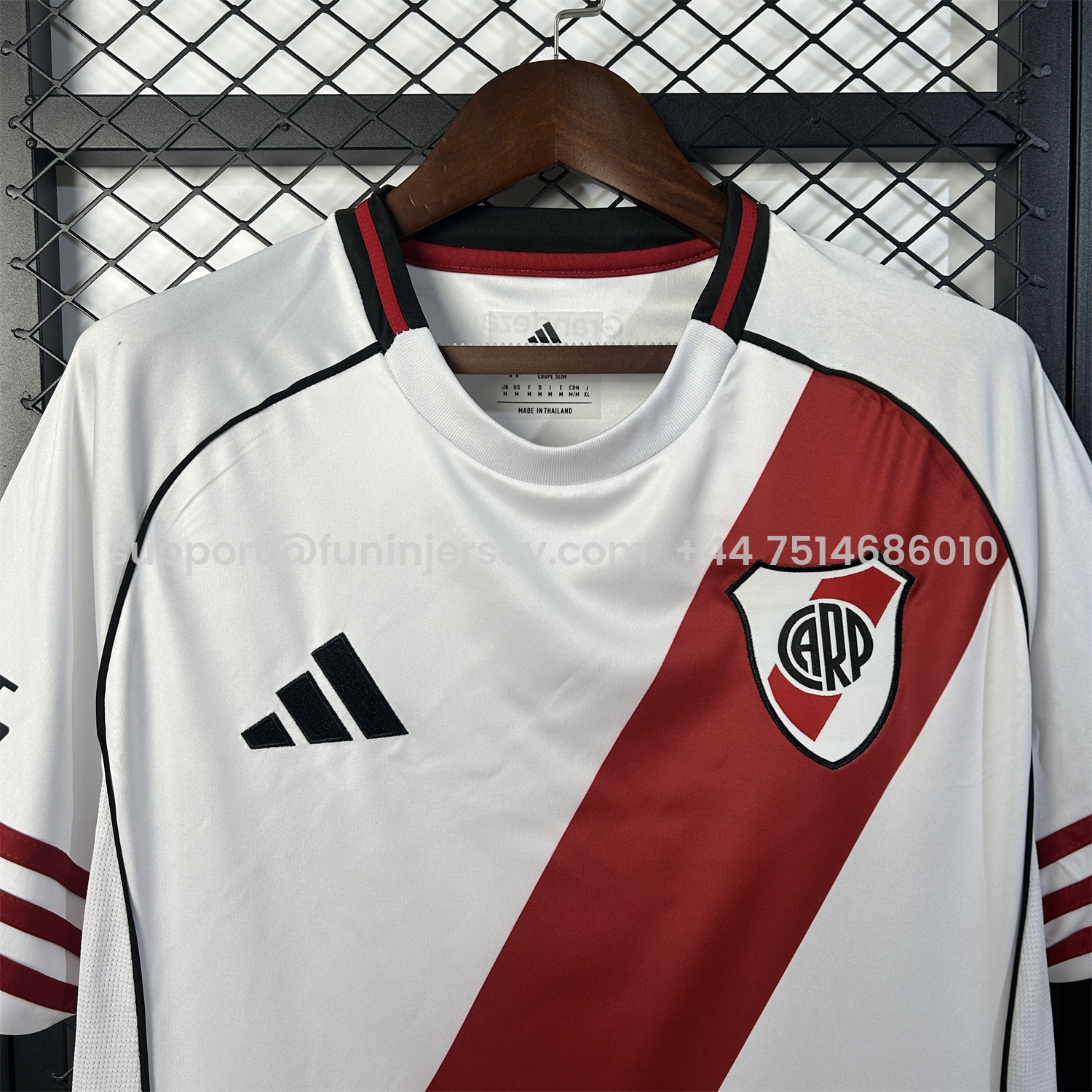 Funinjersey-River Plate 25-26 Home Unsponsored Jersey - Fans Version