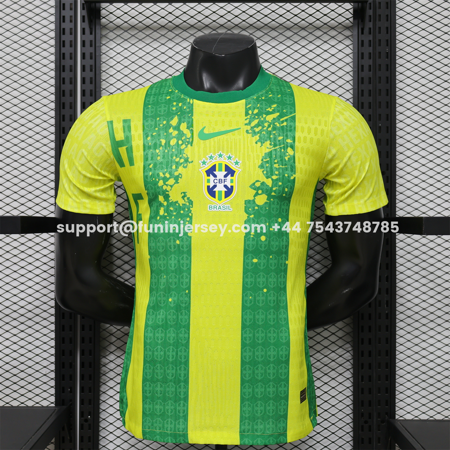 Funinjersey-Brazil 2026 Yellow And Green Special Jersey - Player Version