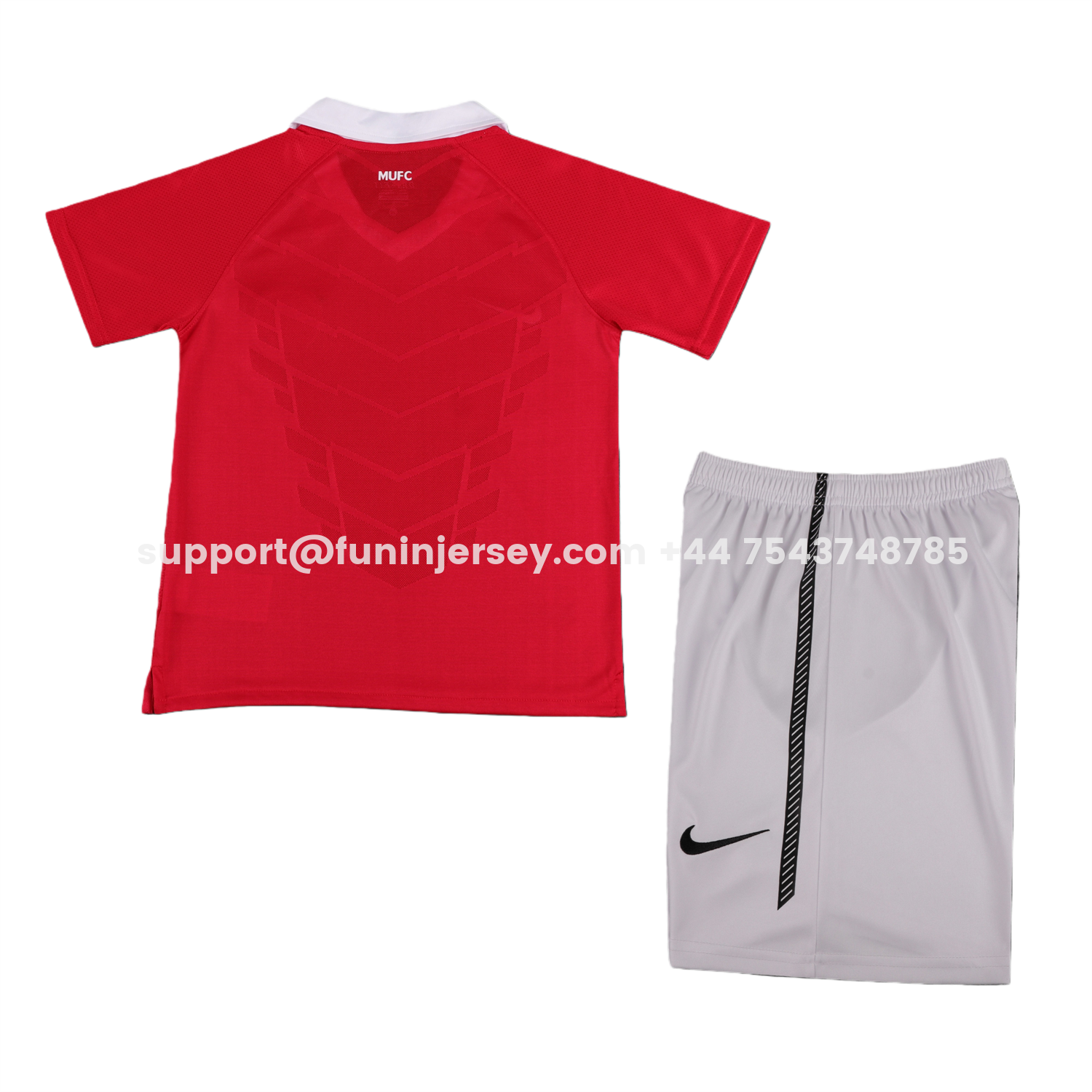 Funinjersey-Retro Manchester United 2010-11 Home Kids Kit