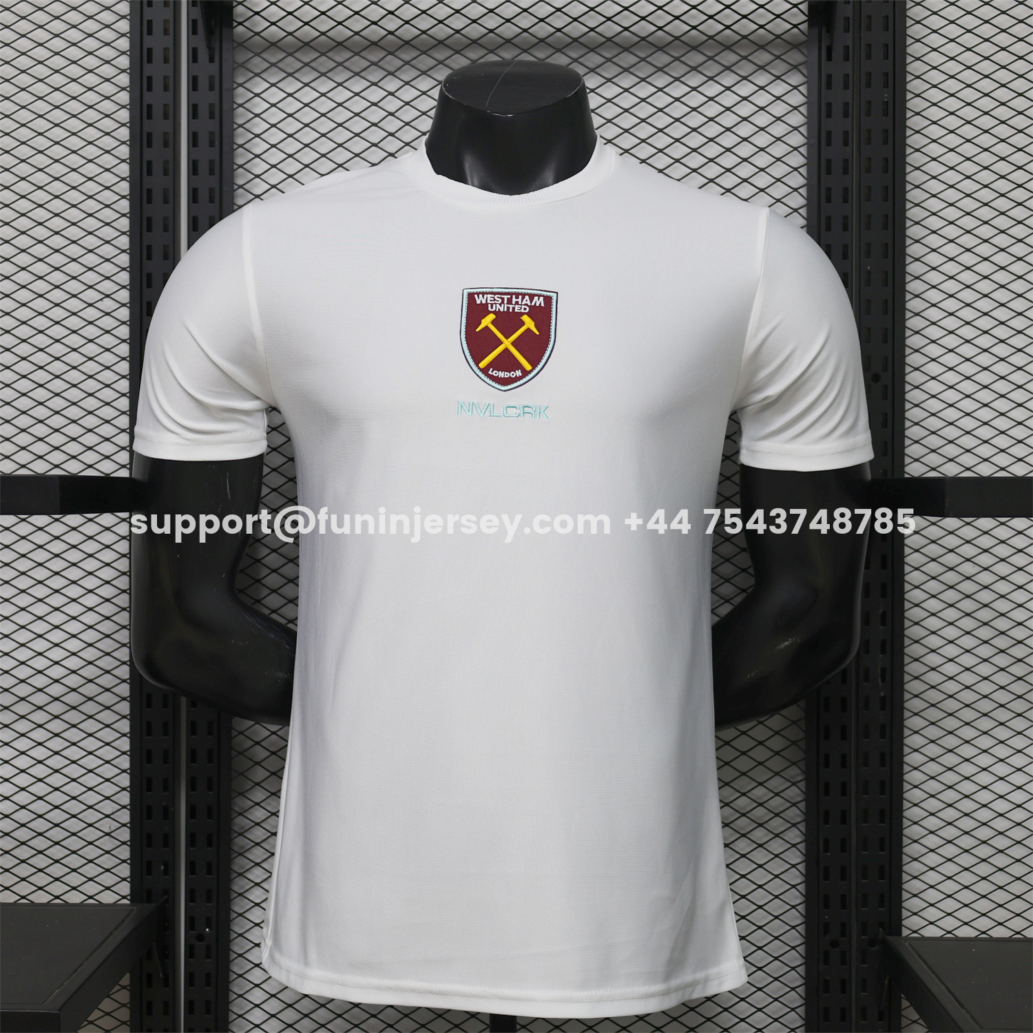 Funinjersey-West Ham United 26-27 Retro Casual Style White Jersey - Player Version
