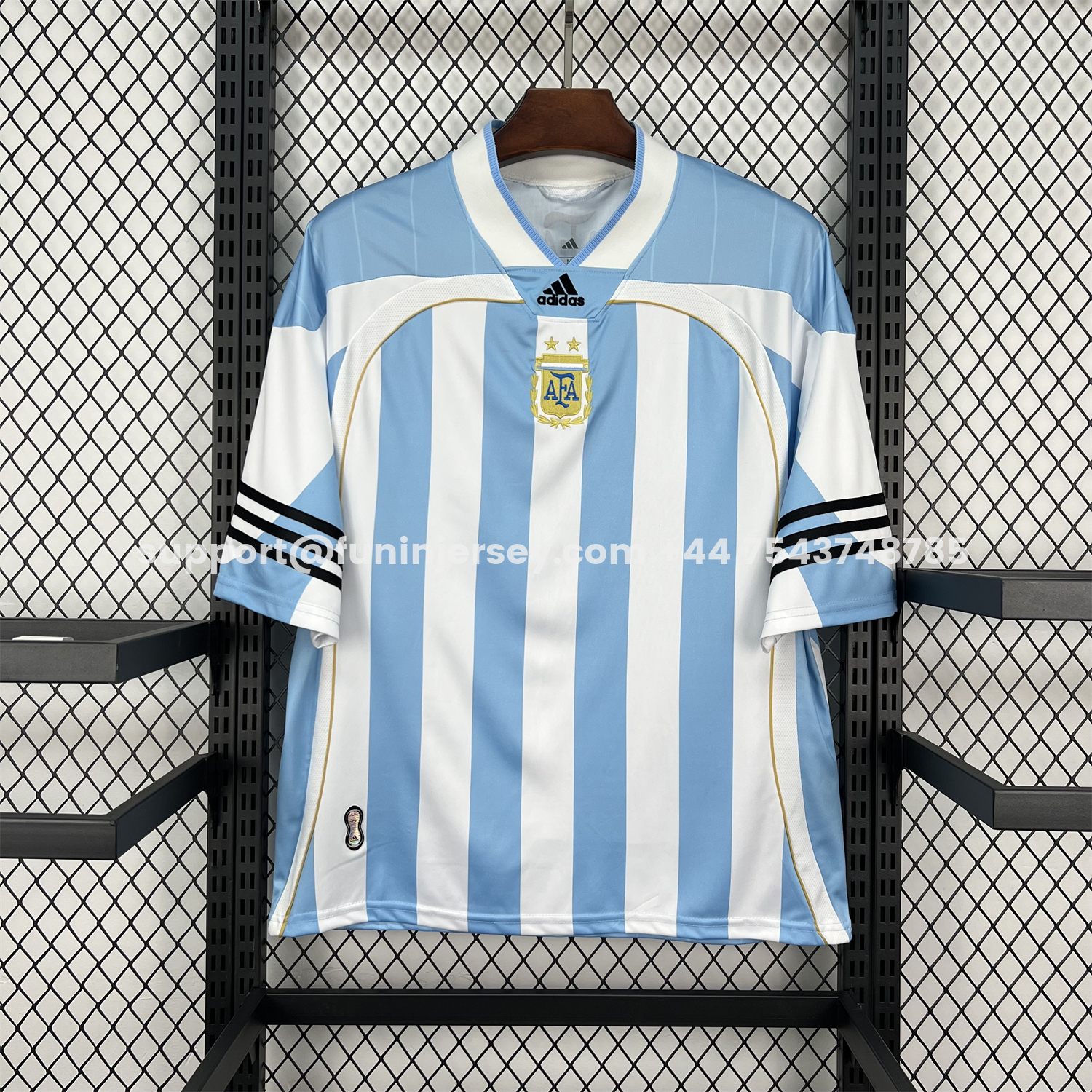 FUN-Funinjersey-Argentina 2026 Hip-Hop Blue White Special Jersey - Fans Version